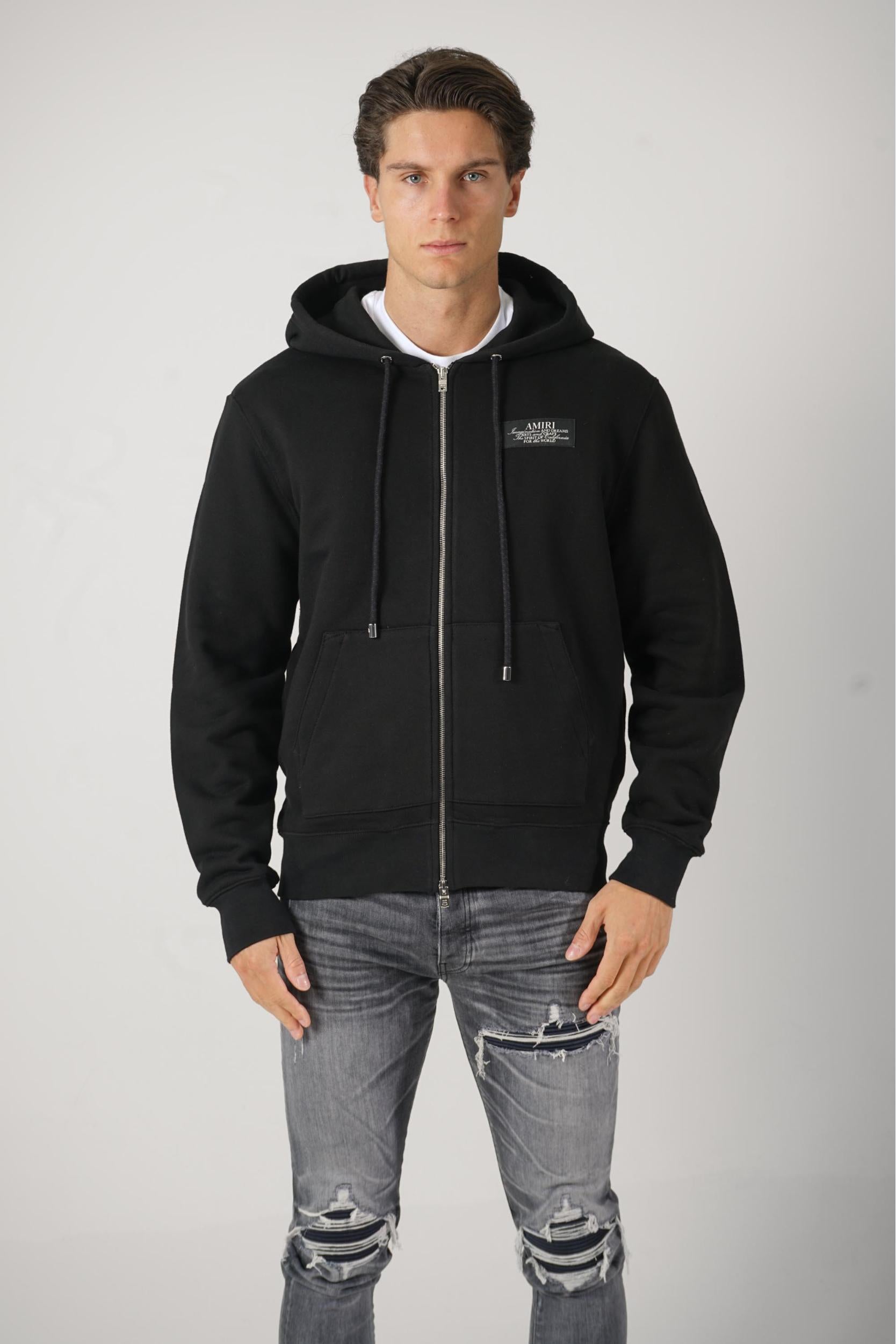 Amiri Spirit Zip Hoodie Black – JURGEN STORE