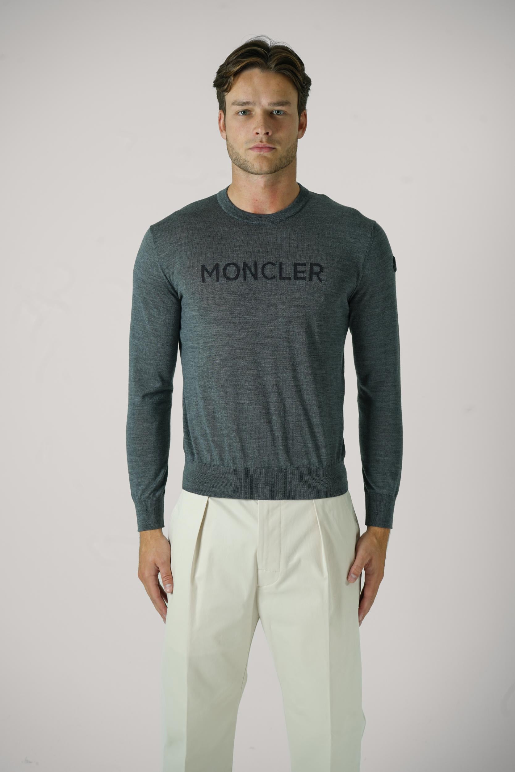 モンクレール GIROCOLLO TRICOT ロゴニット メンズ XXXL Moncler Girocollo Tricot Grey – JURGEN STORE