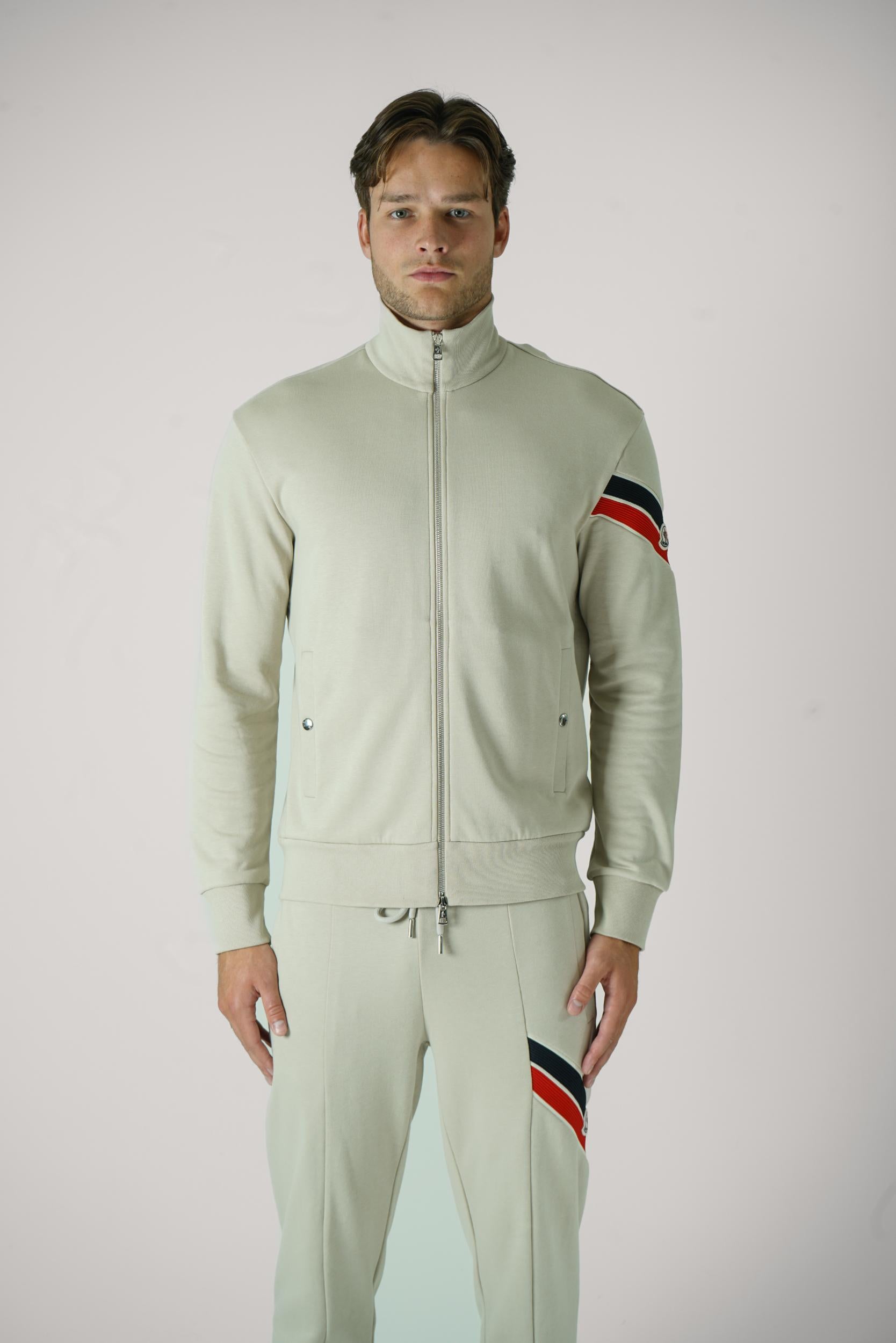 Moncler Maglia Aperta Con Zip-Up Beige – JURGEN STORE