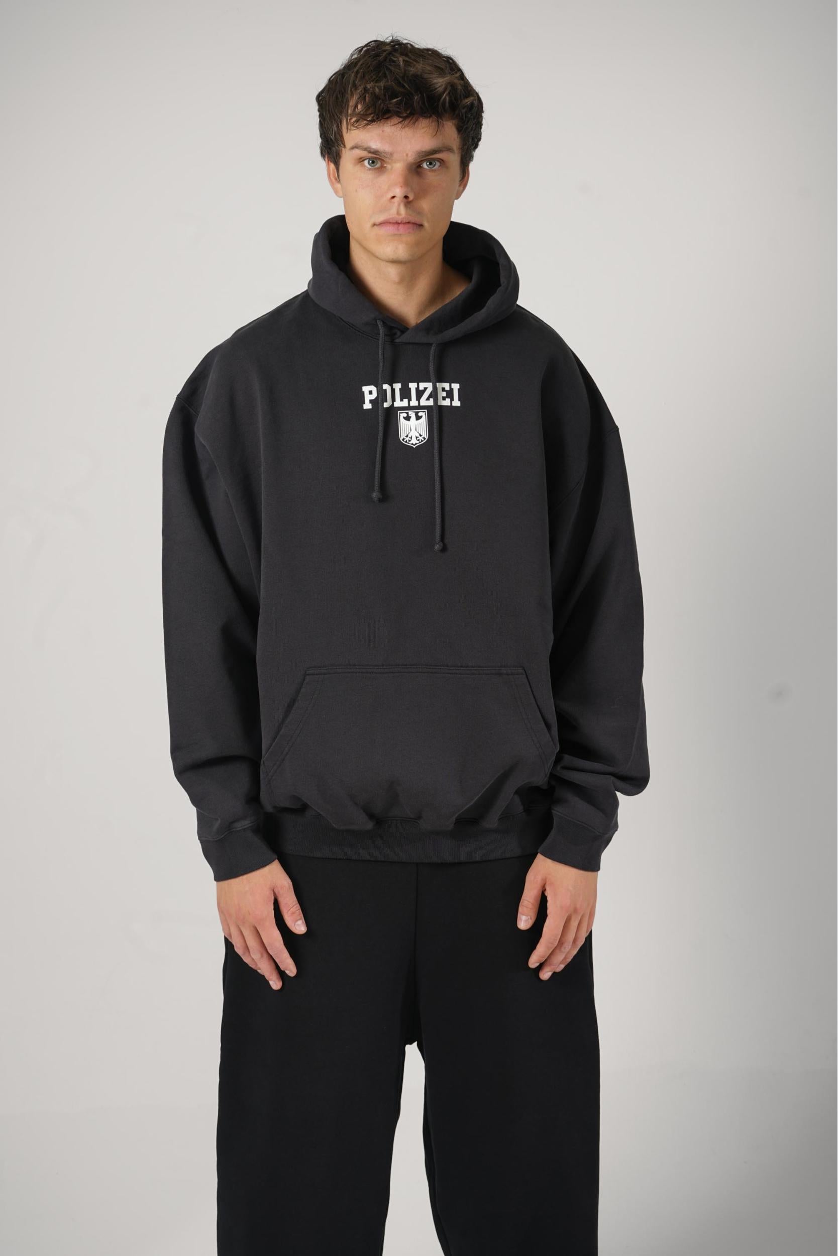 Vetements Polizei Hoodie Black – JURGEN STORE
