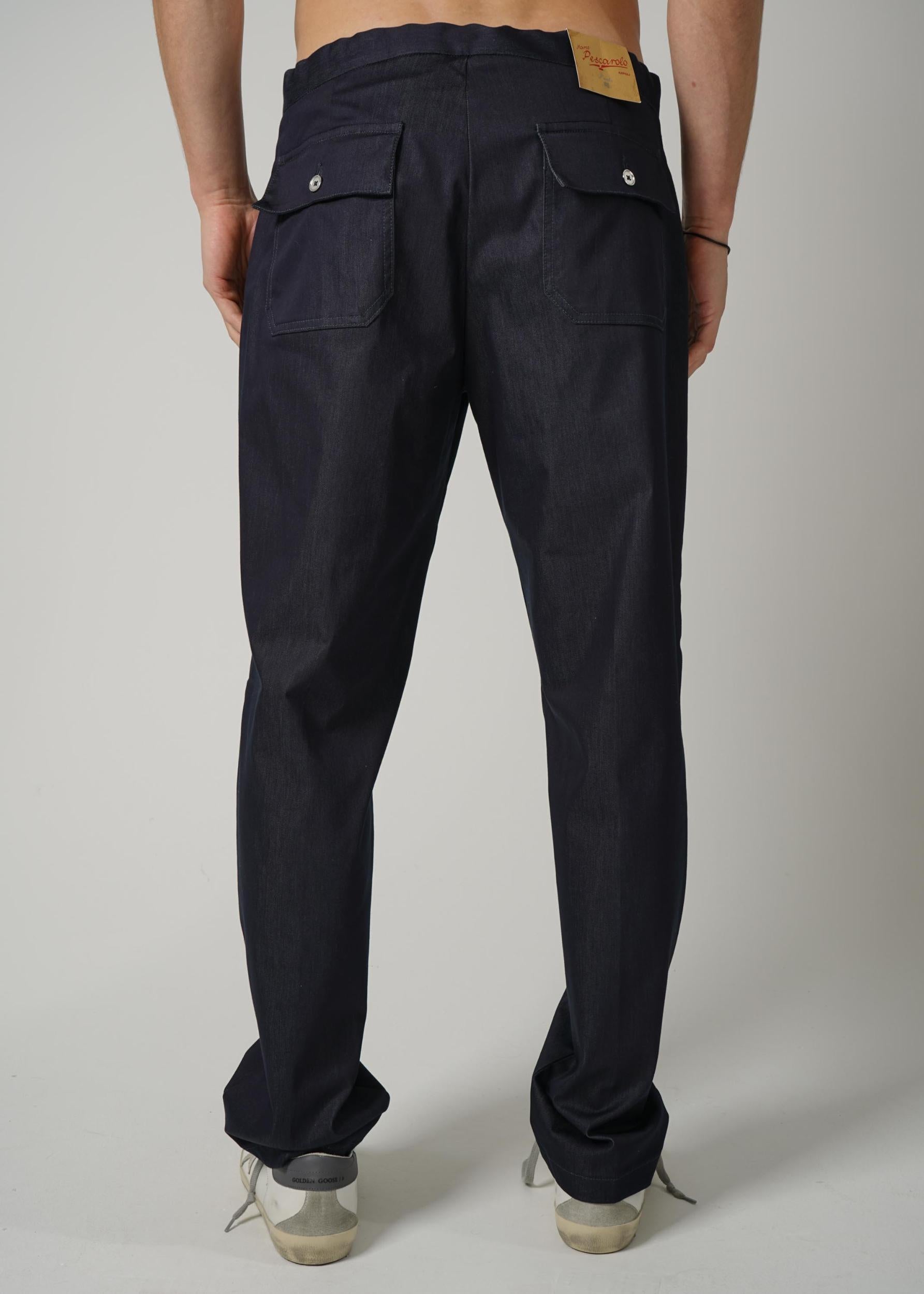 01 Marco Pescarolo Baia Trousers Navy