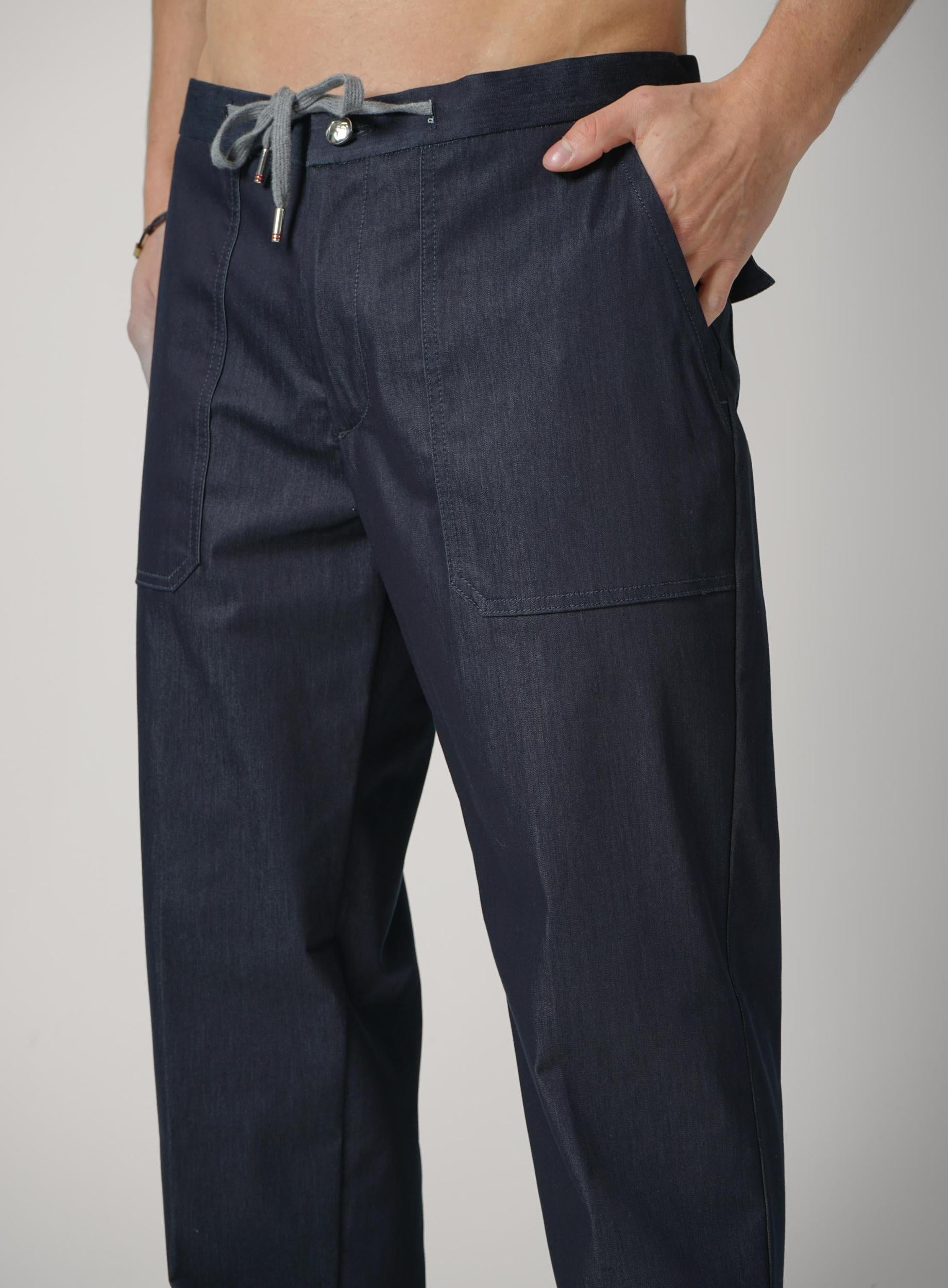 01 Marco Pescarolo Baia Trousers Navy