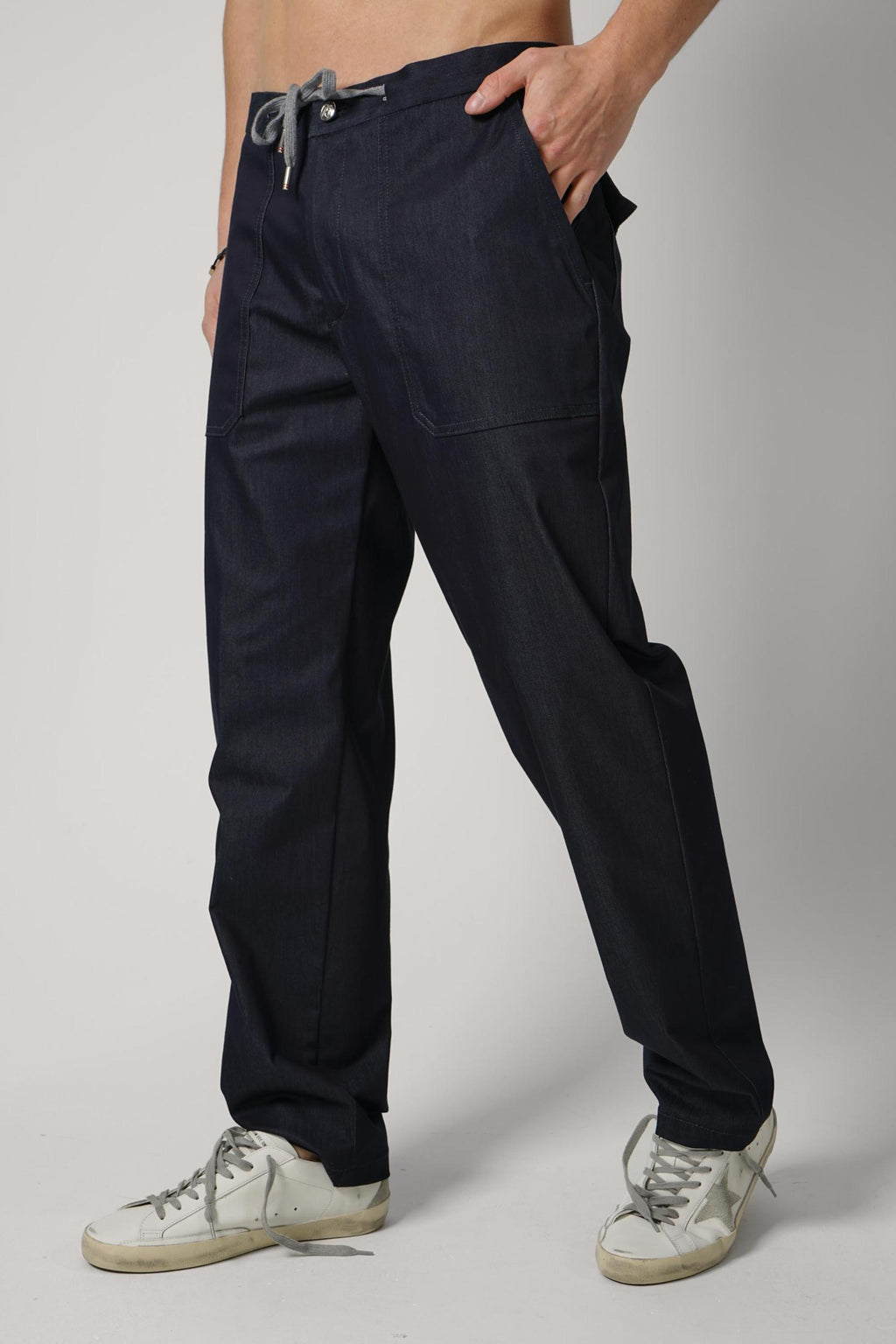 01 Marco Pescarolo Baia Trousers Navy