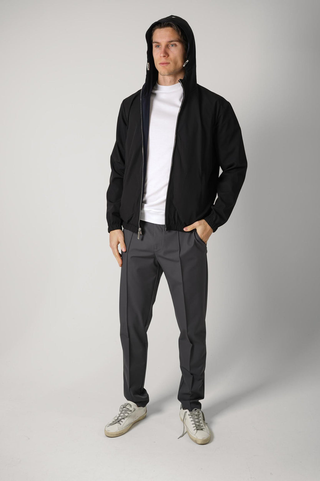 01 Marco Pescarolo Macan Jacket Reversible Black/ Navy