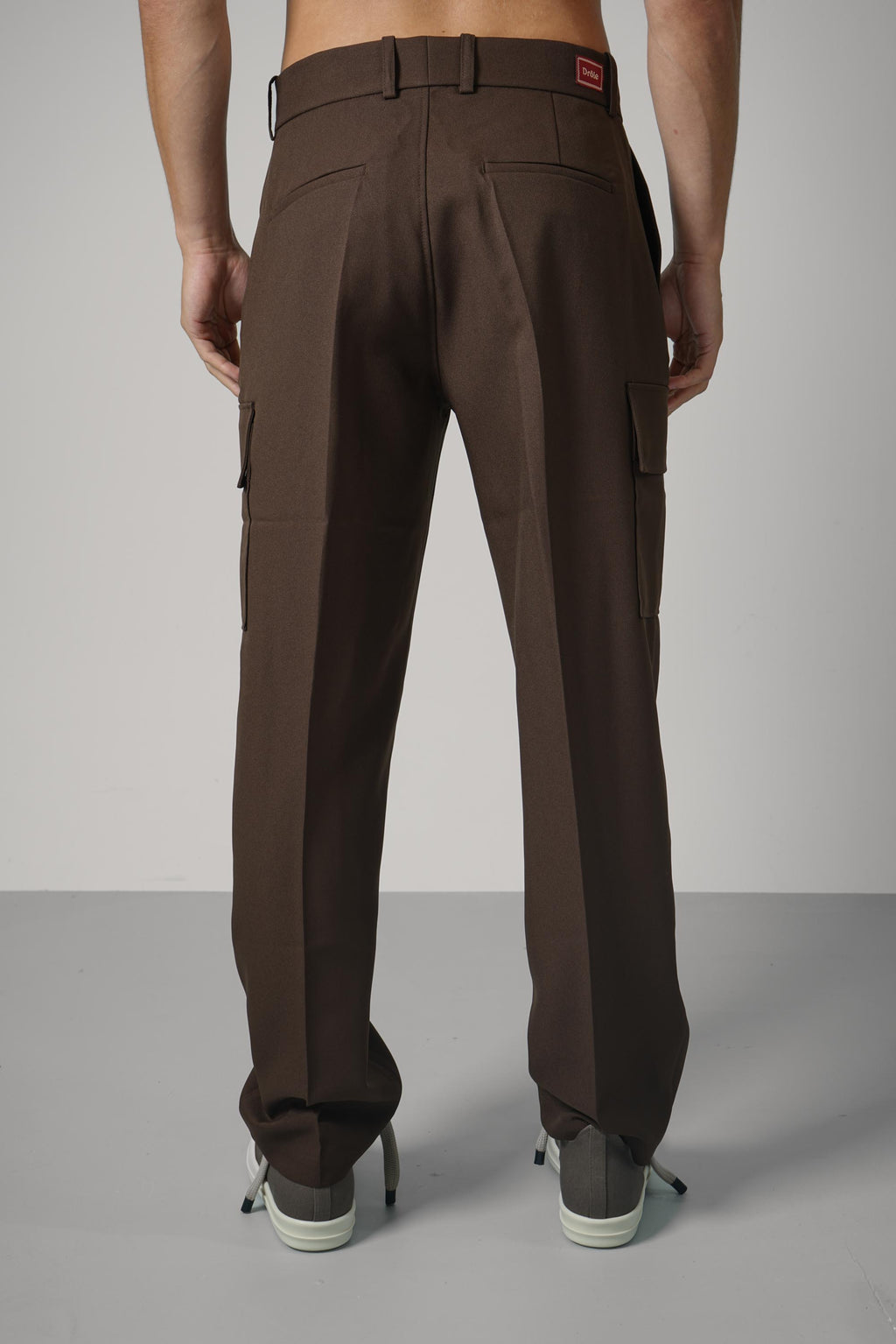 Drôle de Monsieur Twill Cargo Pants – Brown