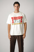 Rhude The Desert Decides Tee – Vintage White / Red / Multi