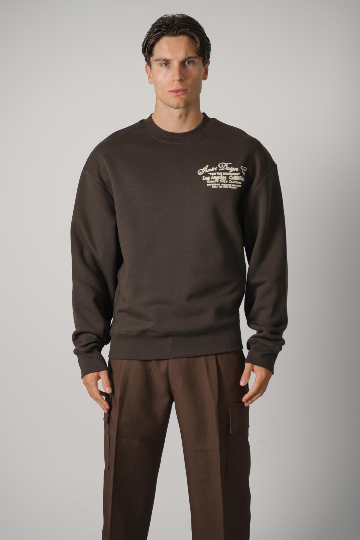 Amiri Dreamers Chain Stitch Crew – Husk