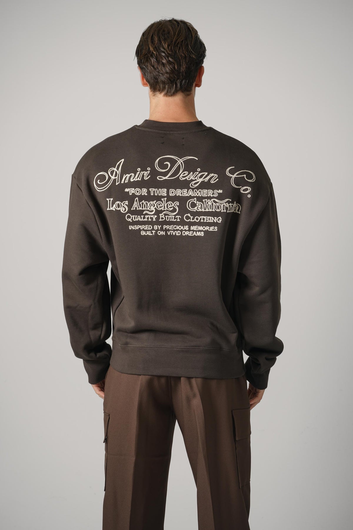 Amiri Dreamers Chain Stitch Crew – Husk