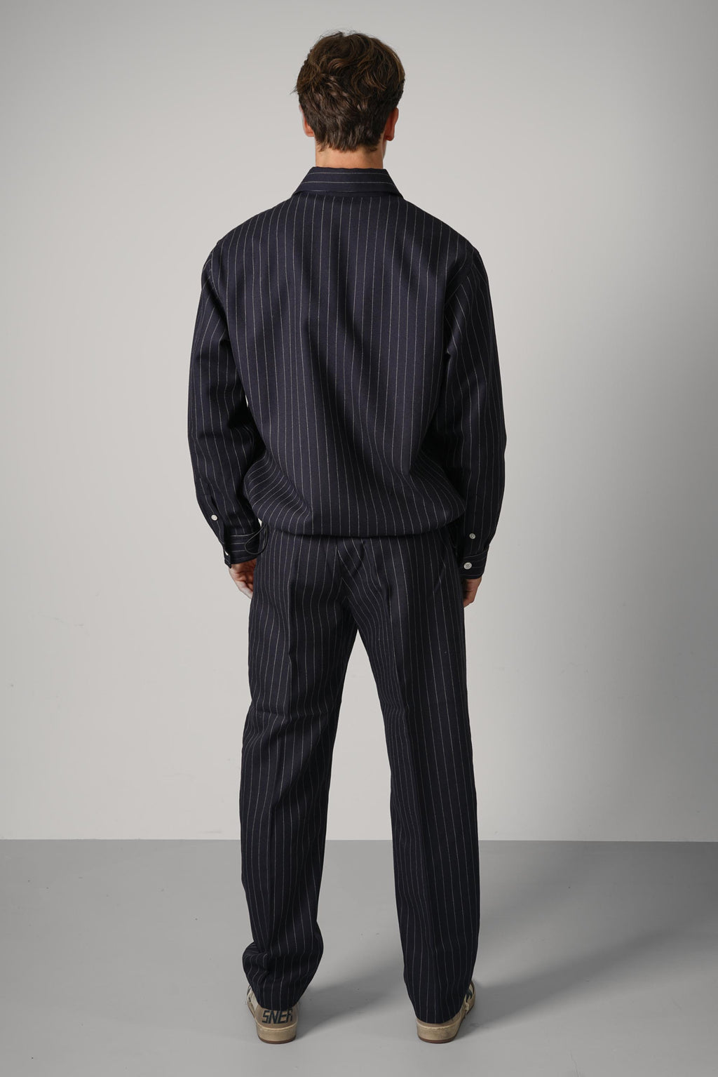Drôle de Monsieur Elasticated Hem Shirt – Navy