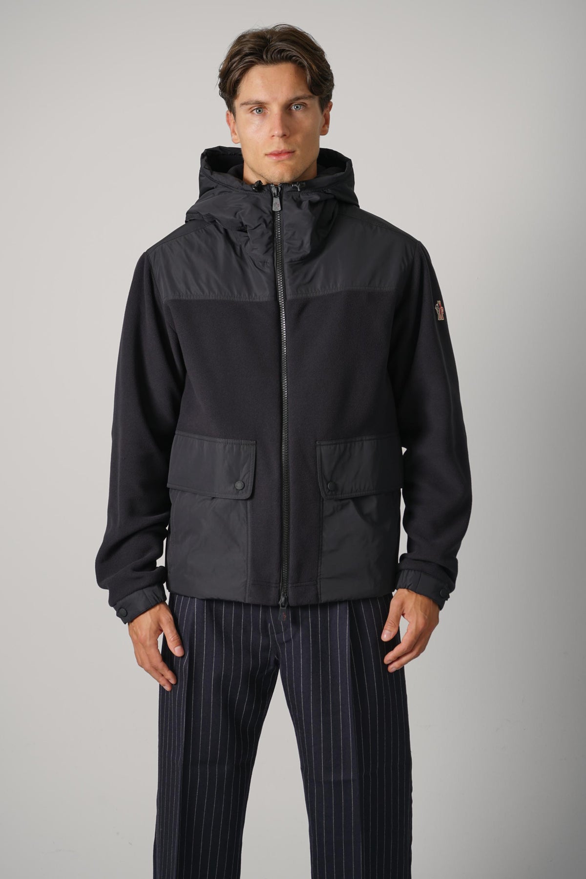 Monster Grenoble Zip Up Cardigan – 999 (89AK8) Black