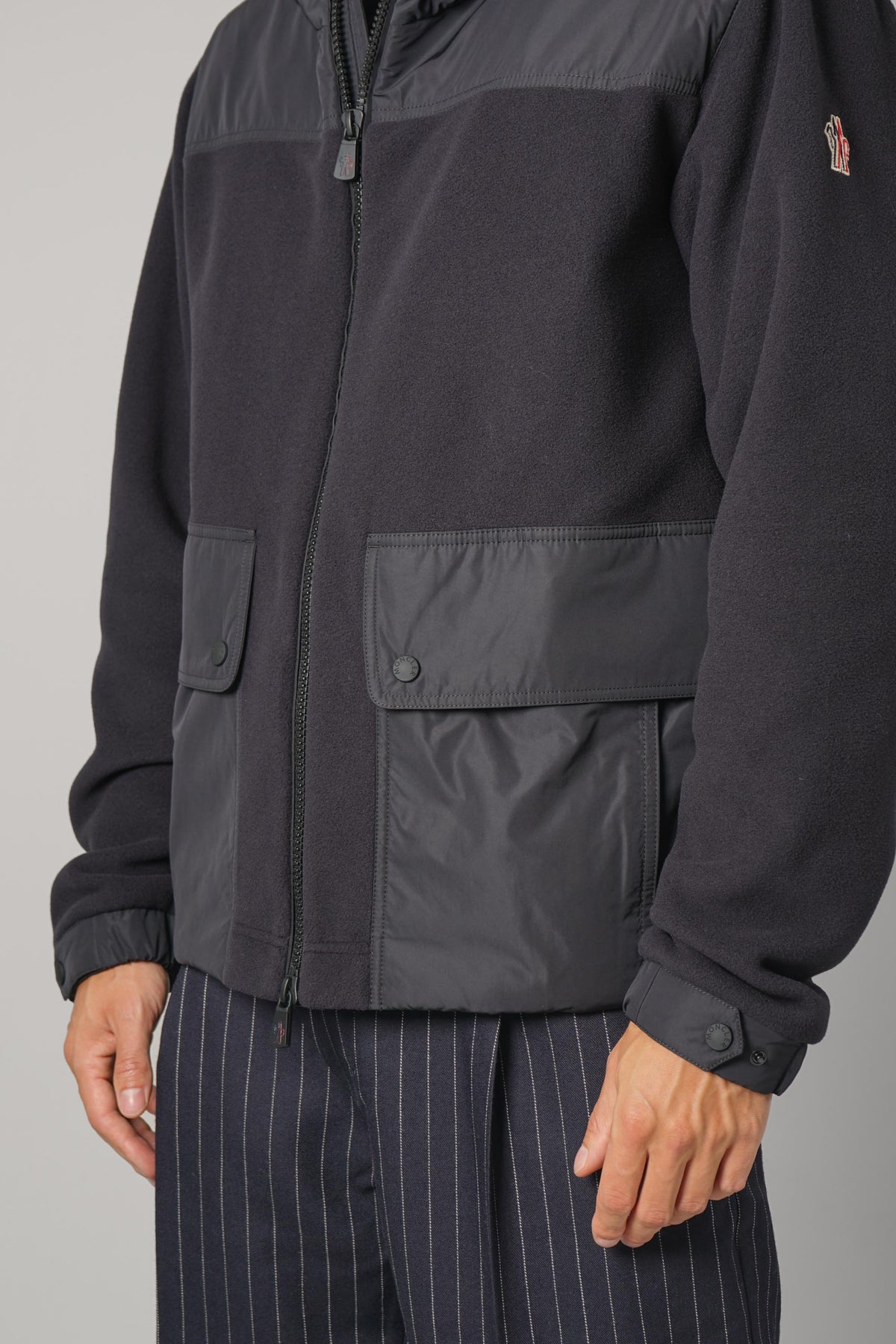Monster Grenoble Zip Up Cardigan – 999 (89AK8) Black