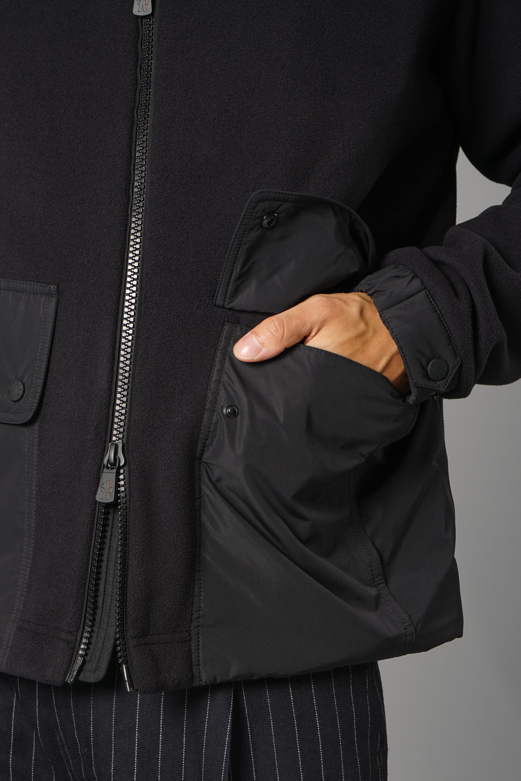 Monster Grenoble Zip Up Cardigan – 999 (89AK8) Black