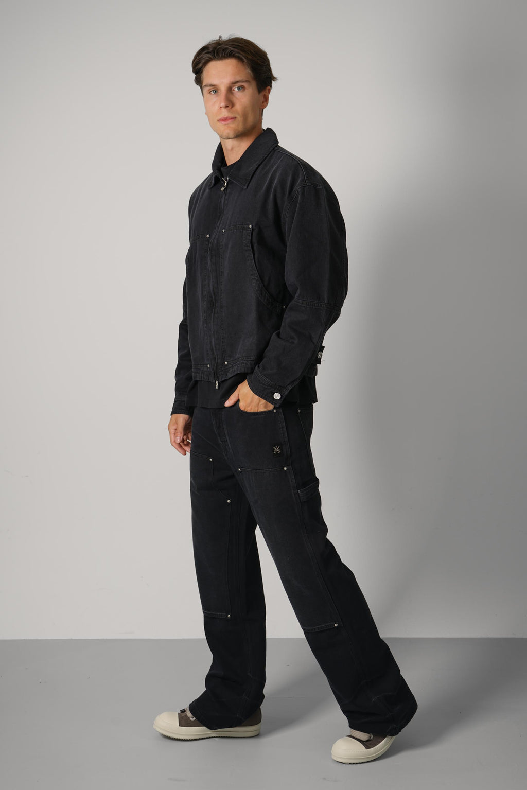 Amiri Denim Work Jacket – Vintage Black