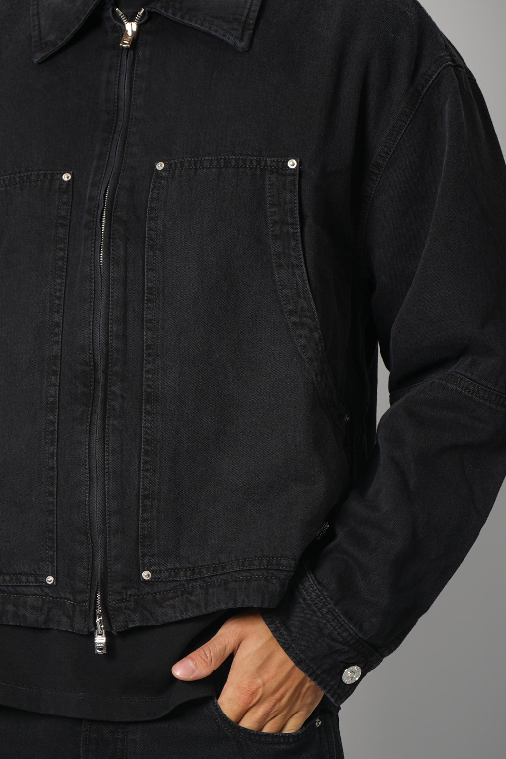 Amiri Denim Work Jacket – Vintage Black