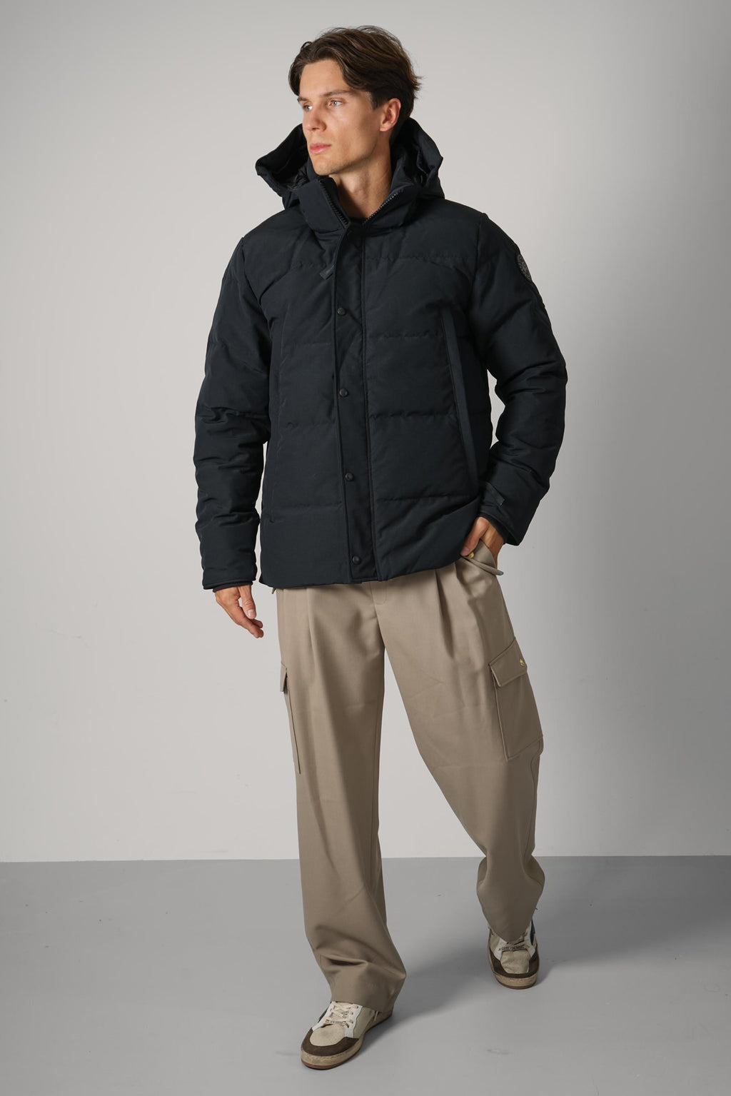 Canada Goose Wyndham Parka CR Black Label – Black