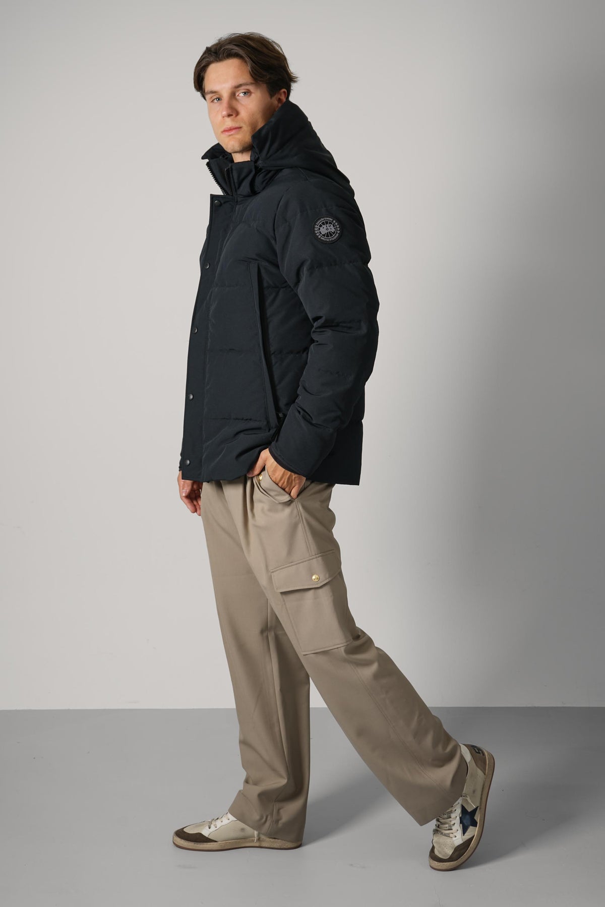 Canada Goose Wyndham Parka CR Black Label – Black
