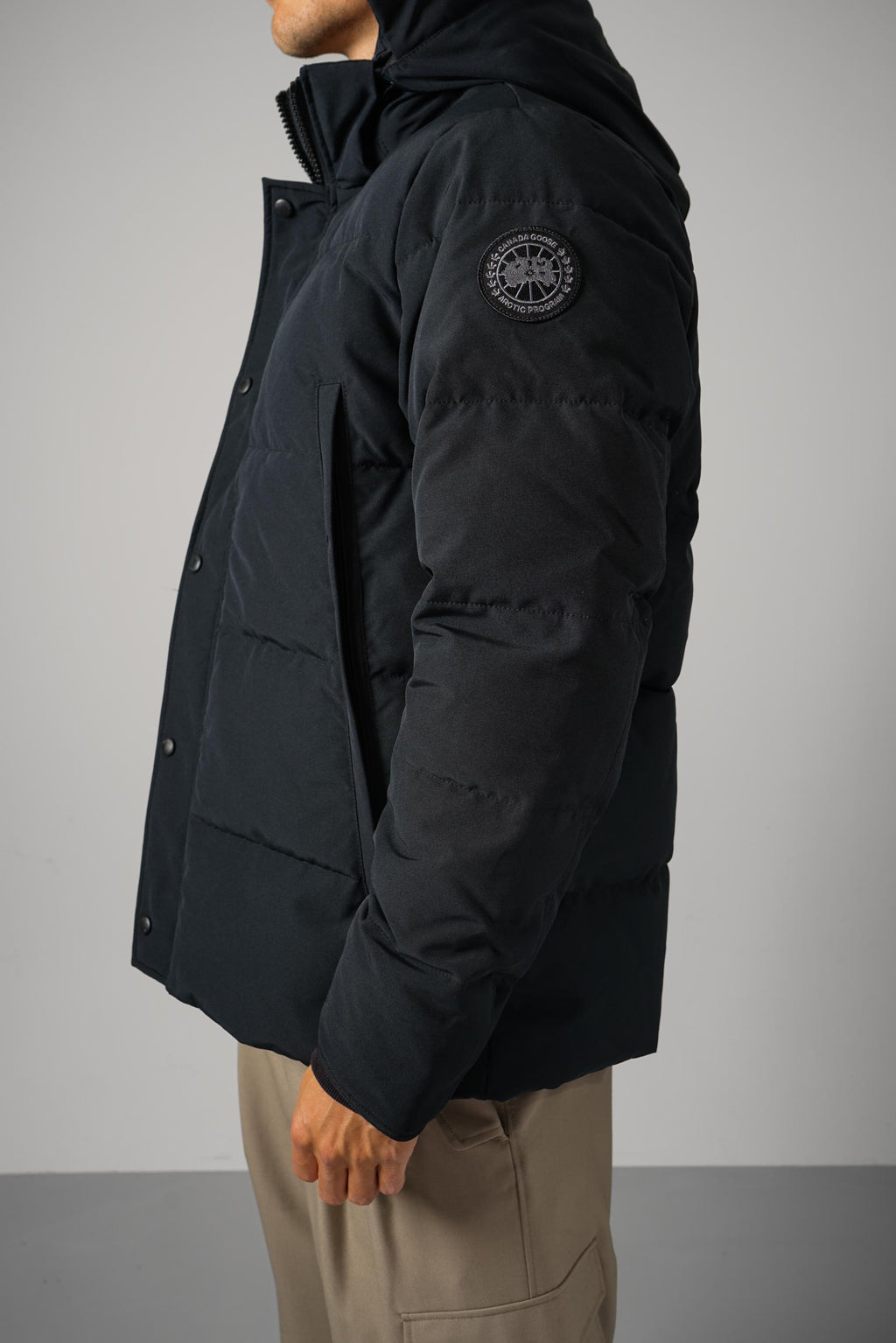 Canada Goose Wyndham Parka CR Black Label – Black