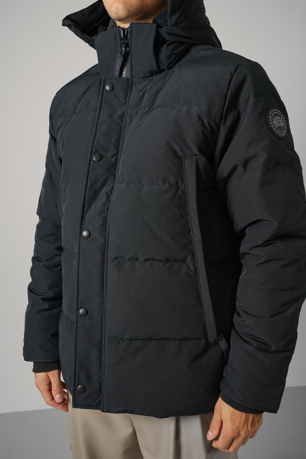 Canada Goose Wyndham Parka CR Black Label – Black