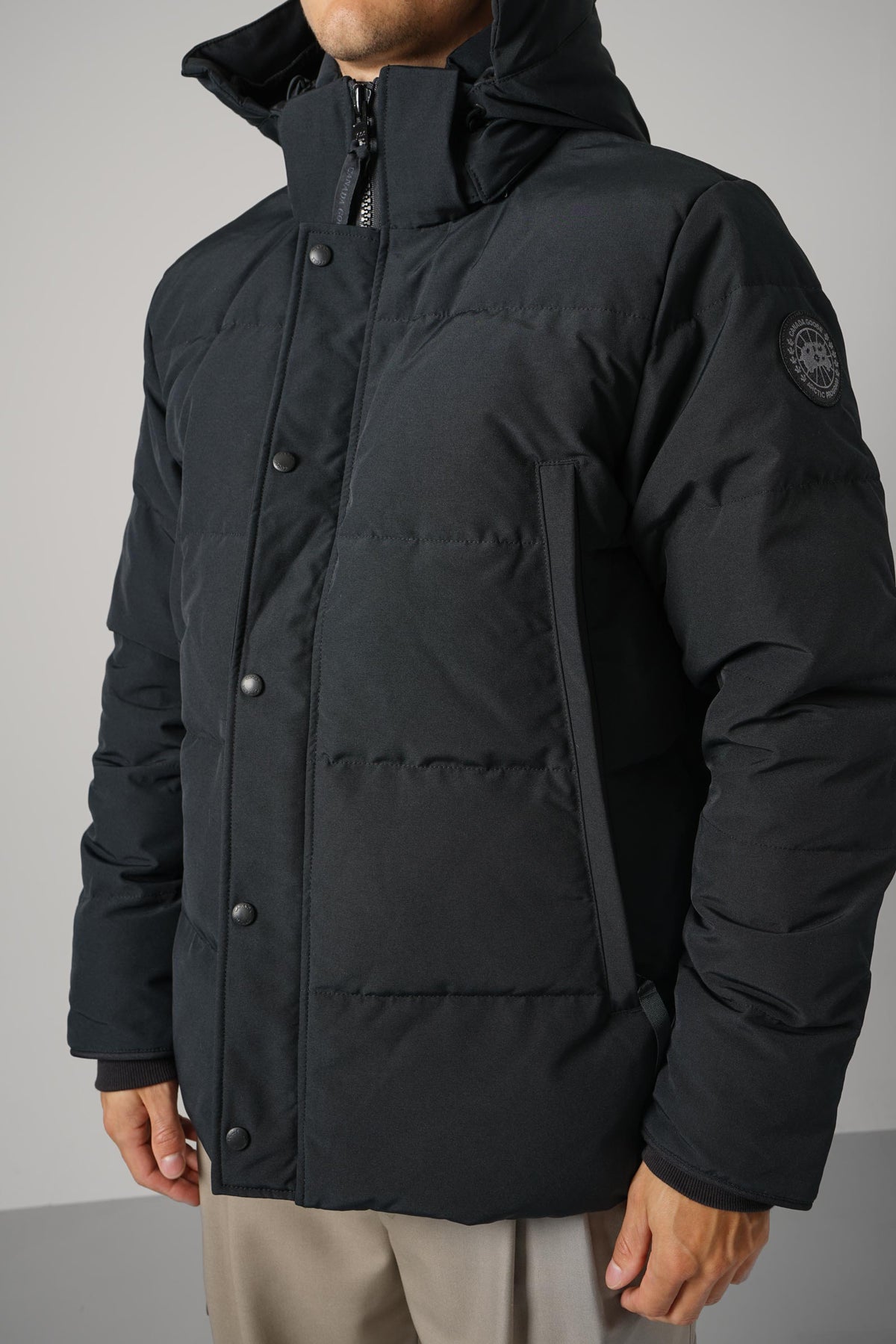 Canada Goose Wyndham Parka CR Black Label – Black