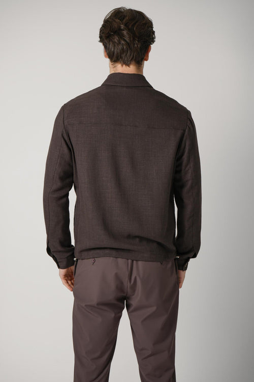 02 Marco Pescarolo Venturo Overshirt Brown