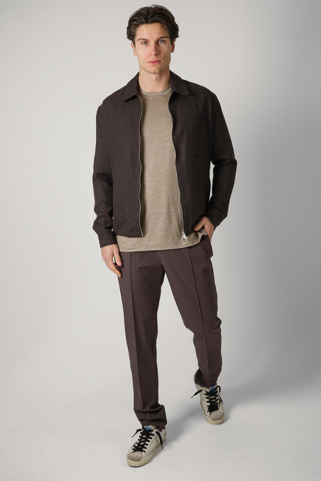 02 Marco Pescarolo Venturo Overshirt Brown