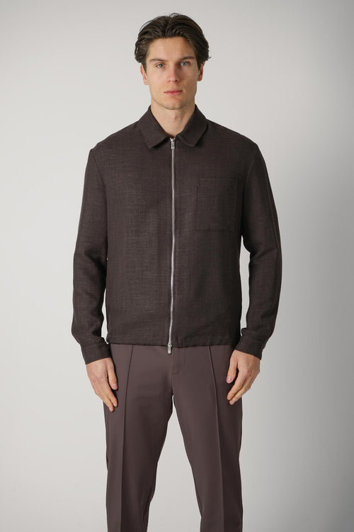 02 Marco Pescarolo Venturo Overshirt Brown