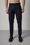 Berwich Retrolong Trousers – Navy