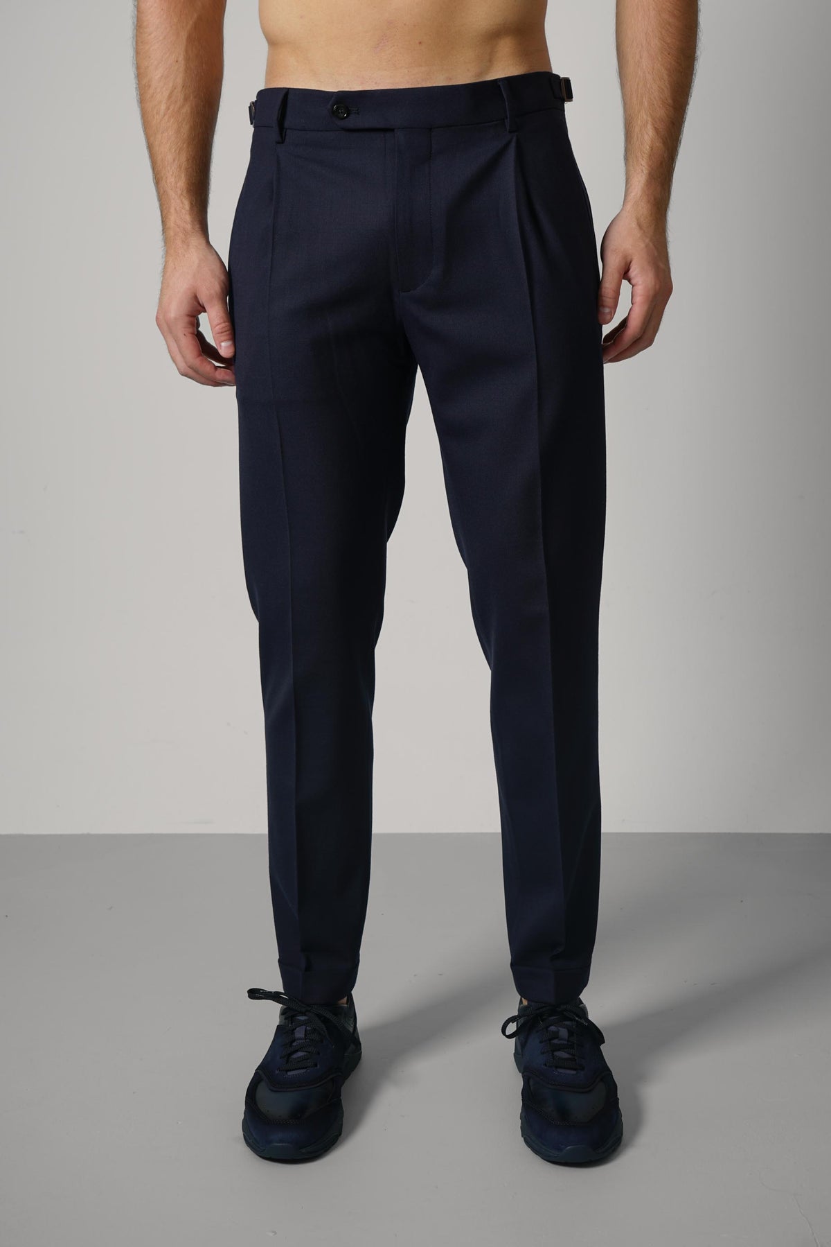 Berwich Retrolong Trousers – Navy