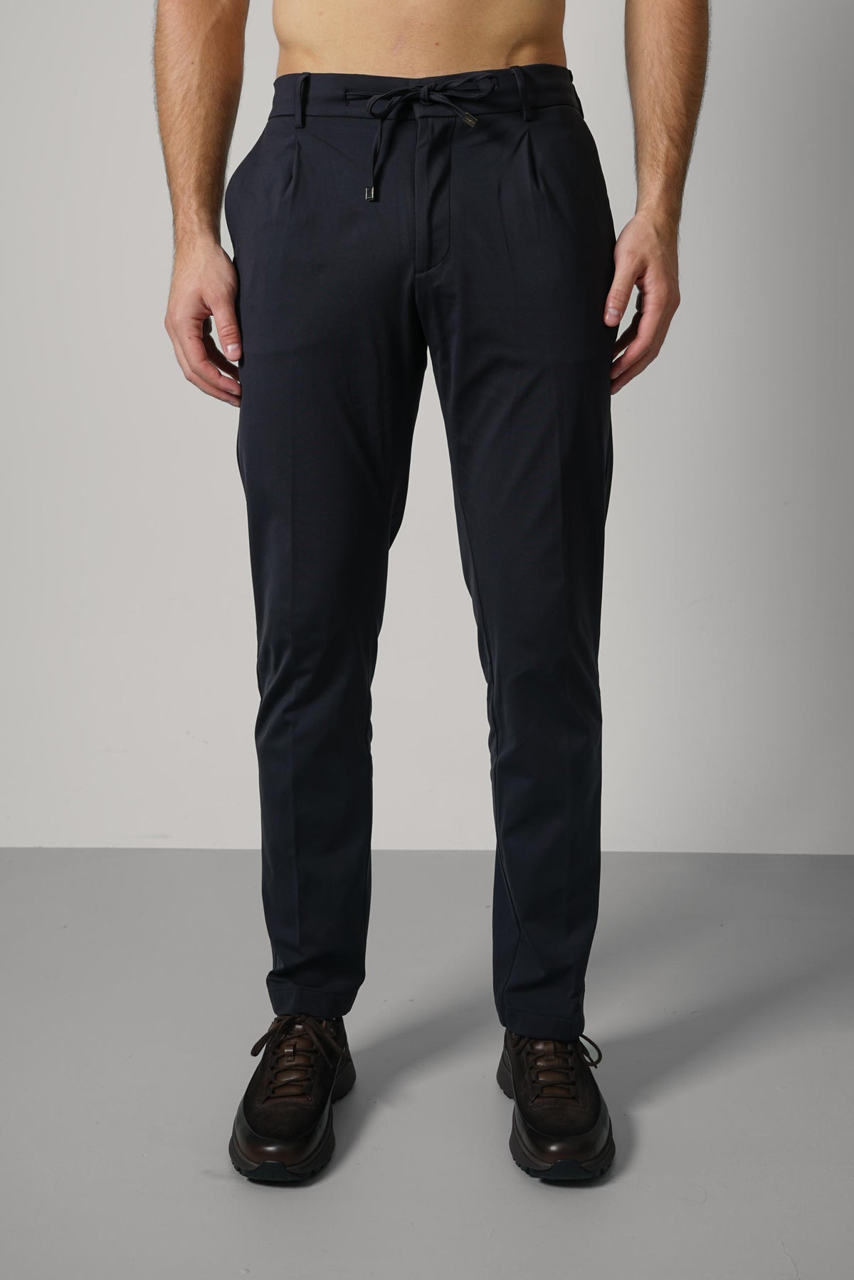 Berwich Spiaggia 1p Trousers – Navy