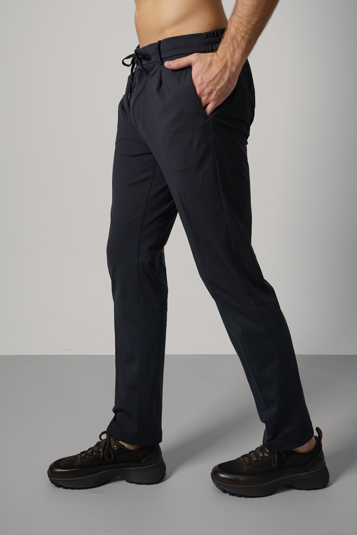Berwich Spiaggia 1p Trousers – Navy