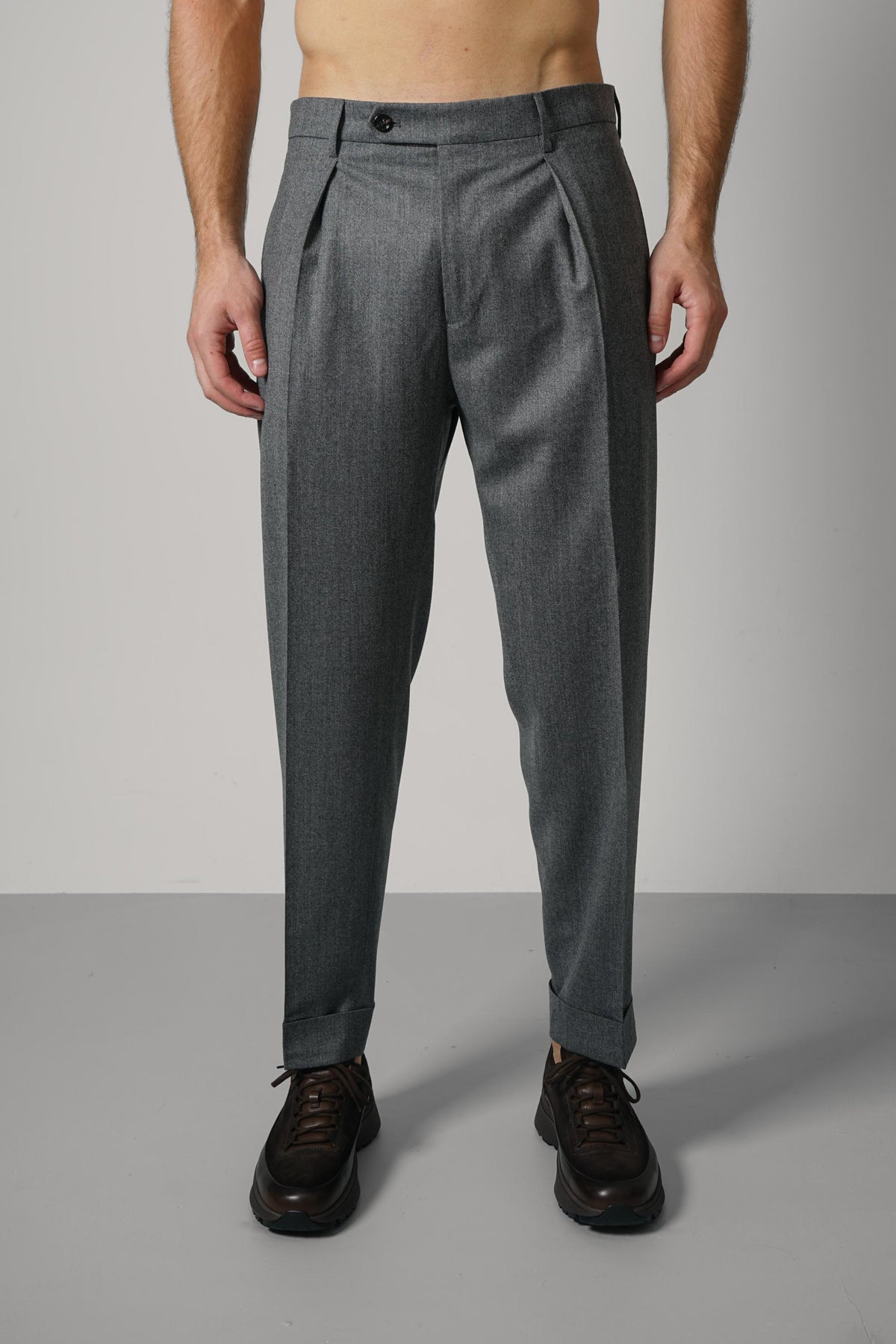 Chiaia Long Trousers – Grey