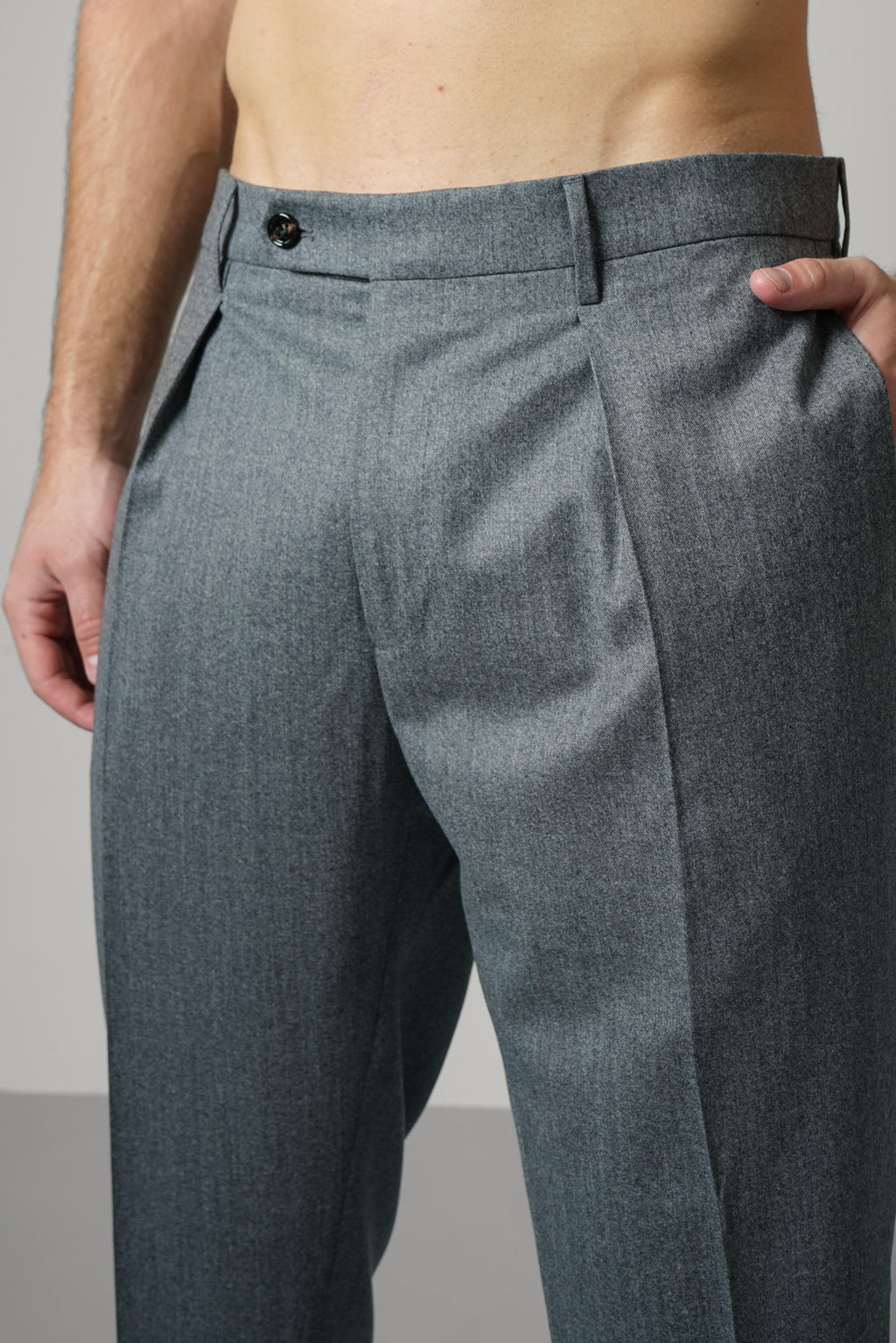 Chiaia Long Trousers – Grey
