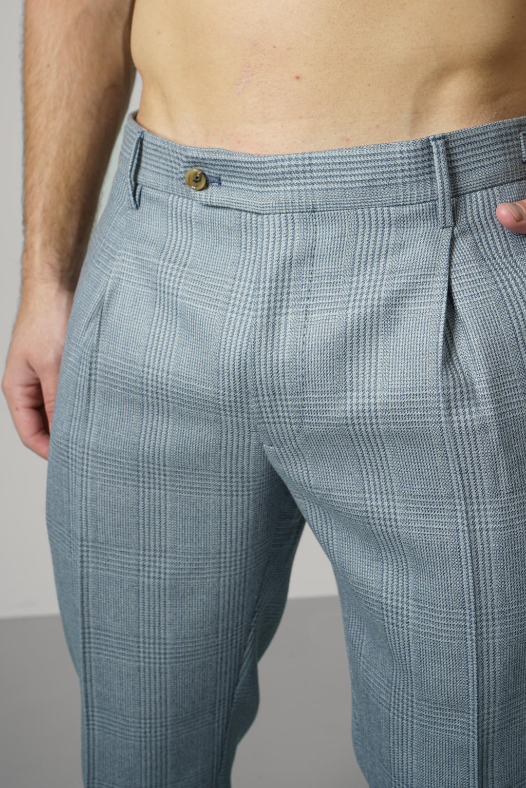 Berwich Retrolong Trousers – Azure