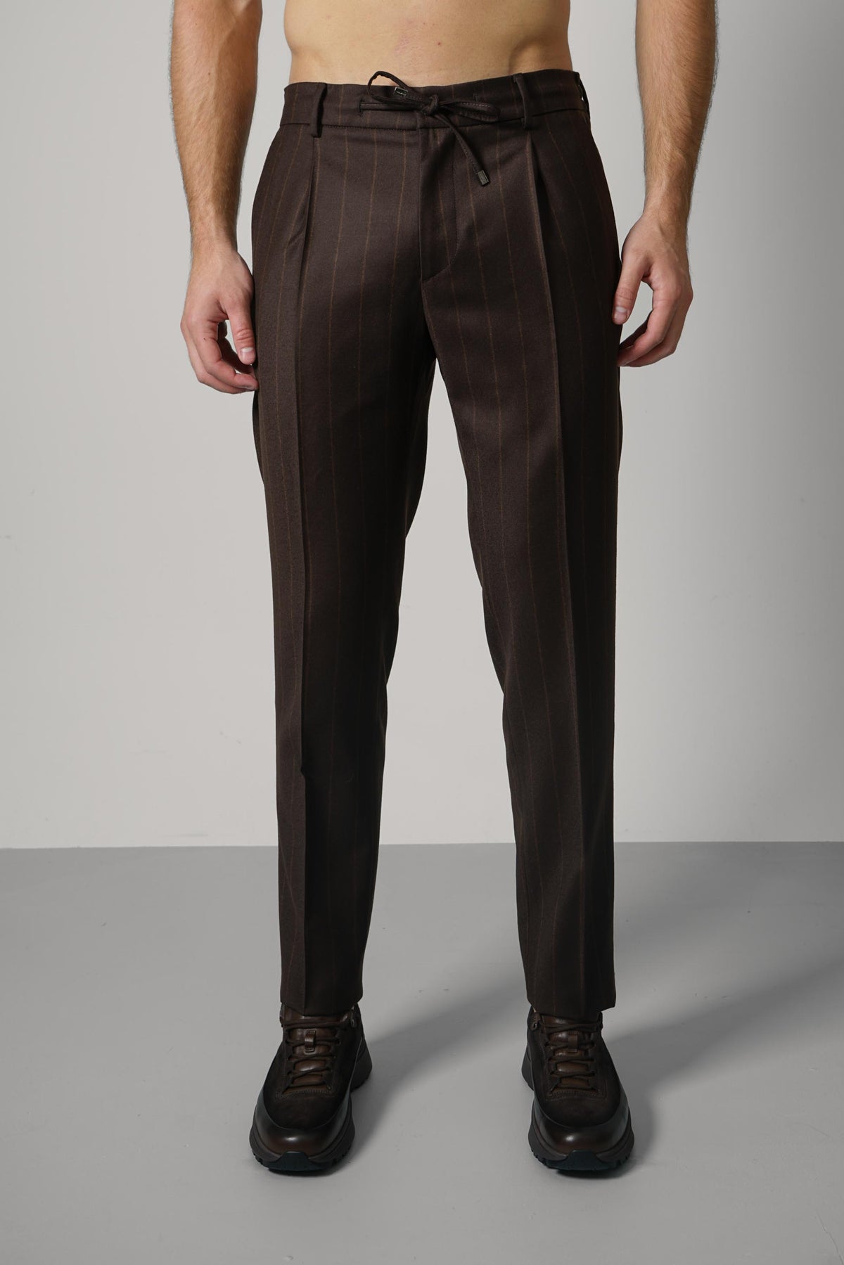 Berwich Spiaggia 1p Trousers – Brown