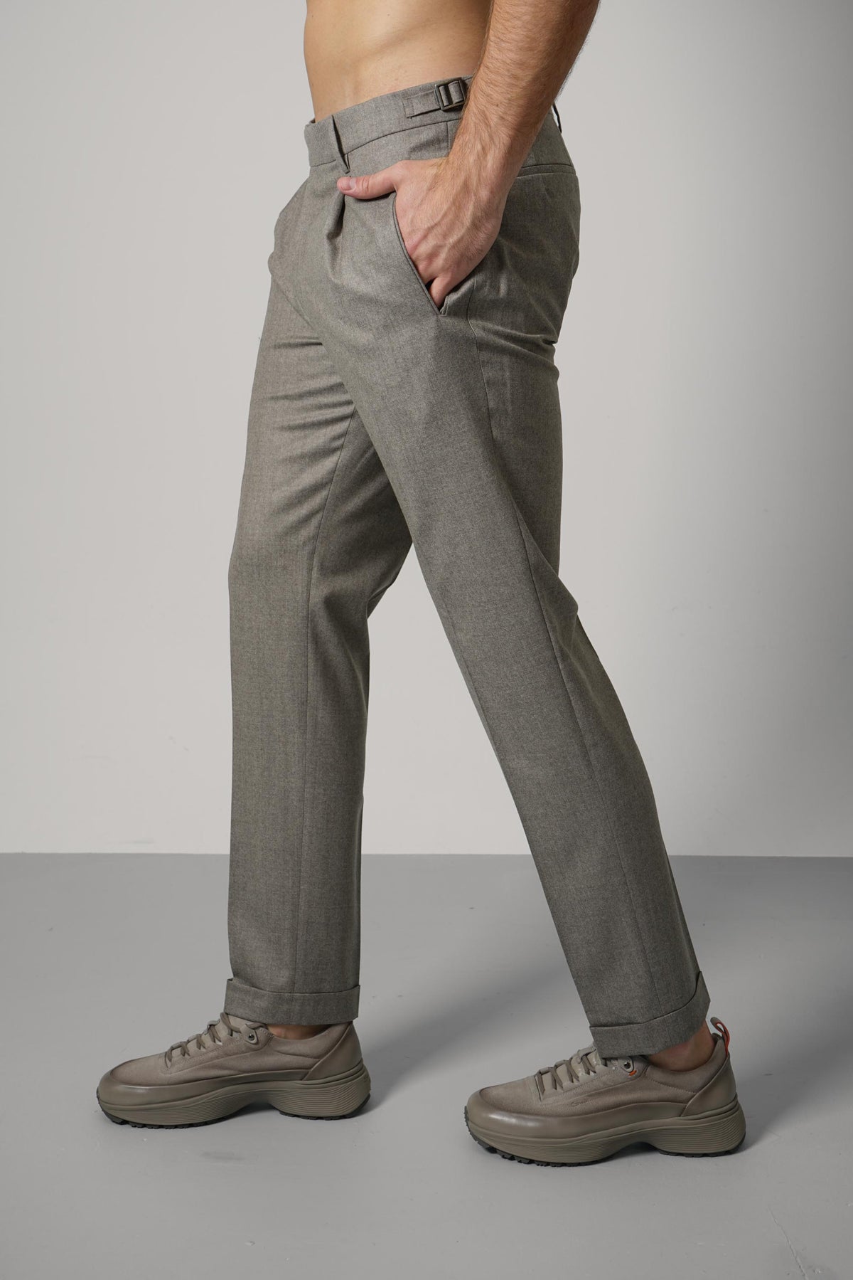 Berwich Retrolong Trousers – Desert