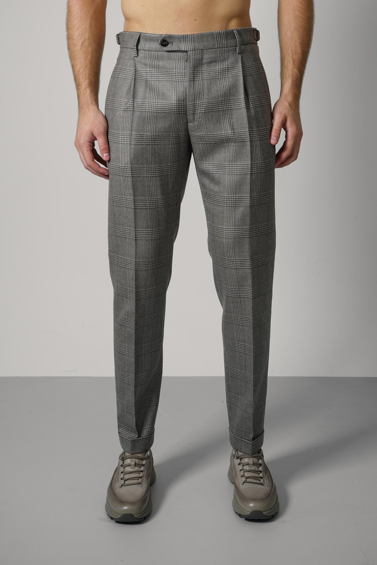 Berwich Retrolong Trousers – Greige