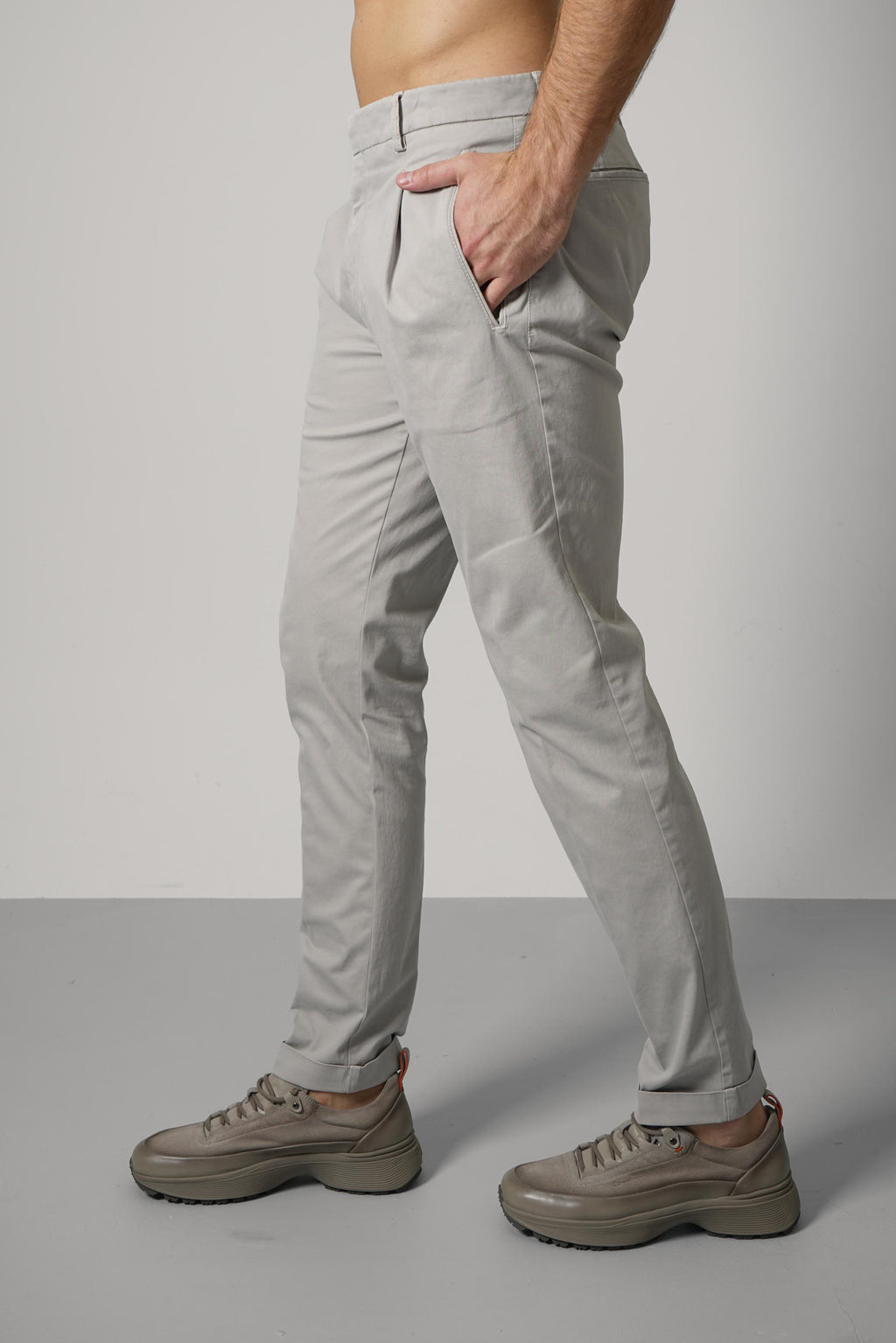 Berwich Retrolong-gd Trousers – Grey