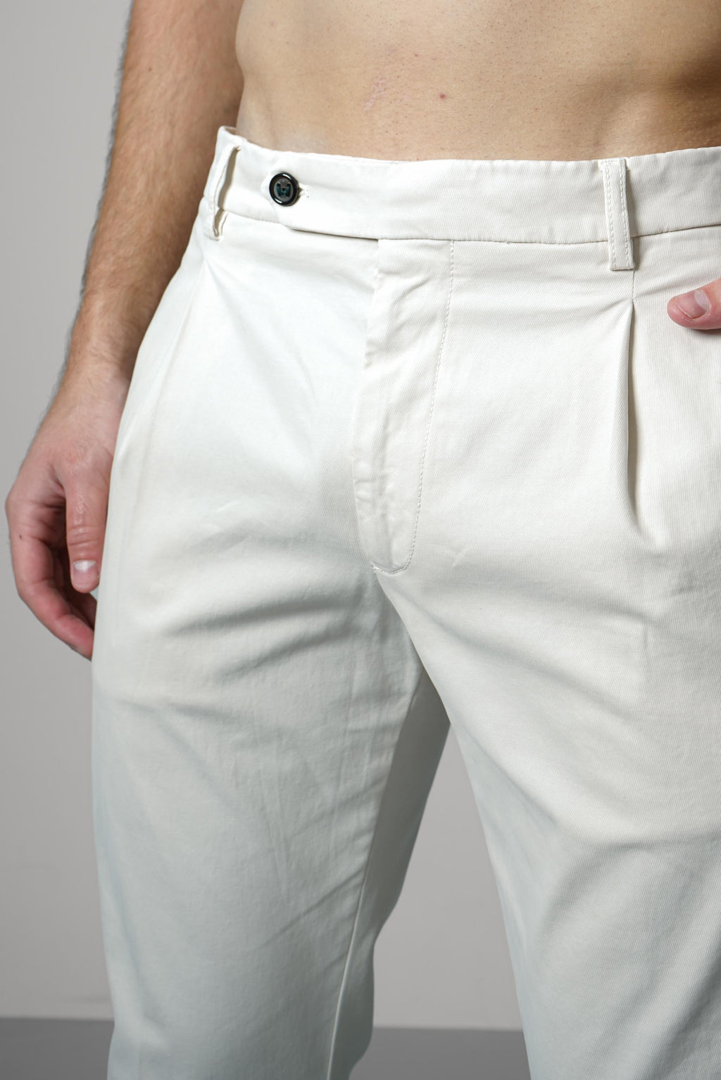 Berwich Retrolong-gd Trousers – Latte