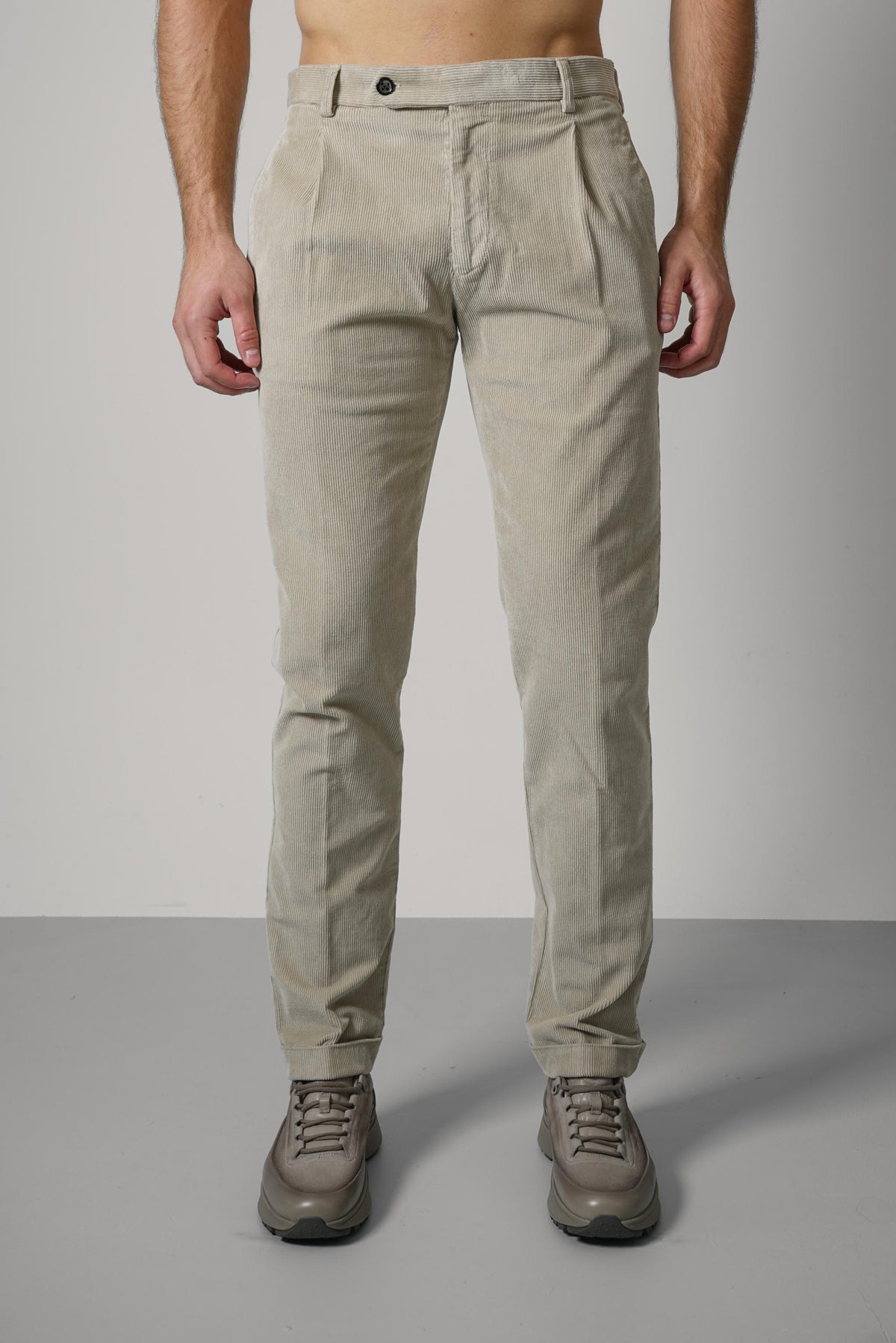 Berwich Retrolong-gd Trousers – Beige