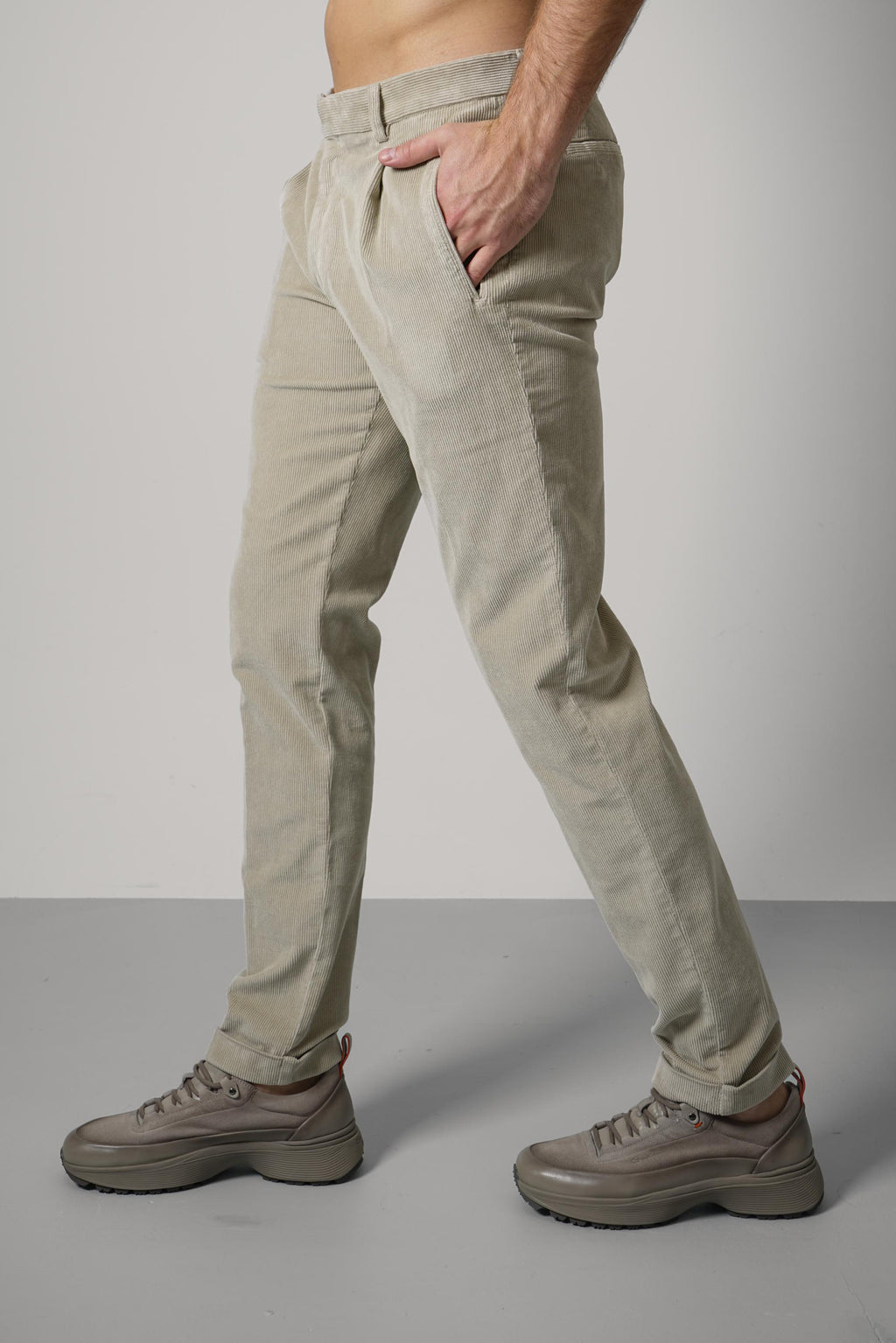 Berwich Retrolong-gd Trousers – Beige