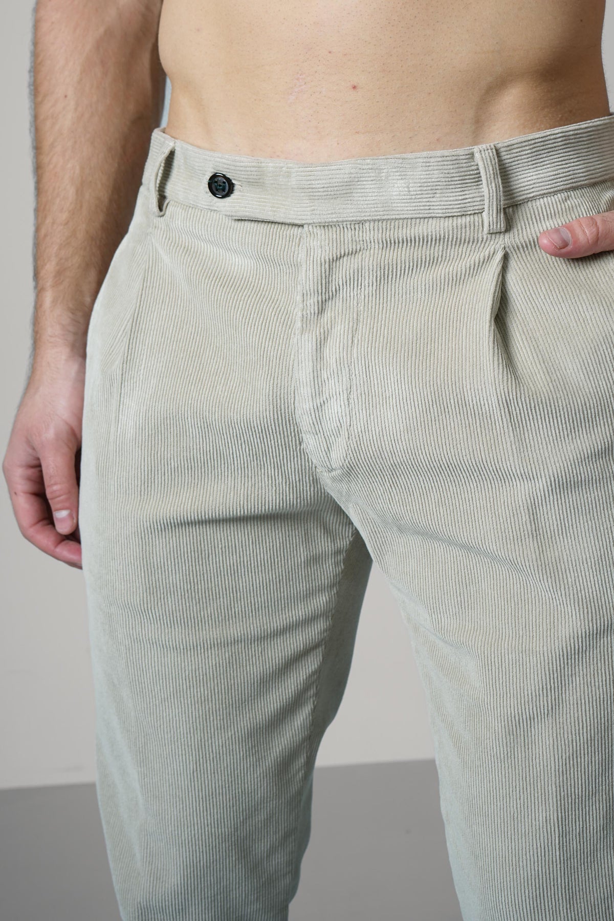 Berwich Retrolong-gd Trousers – Beige