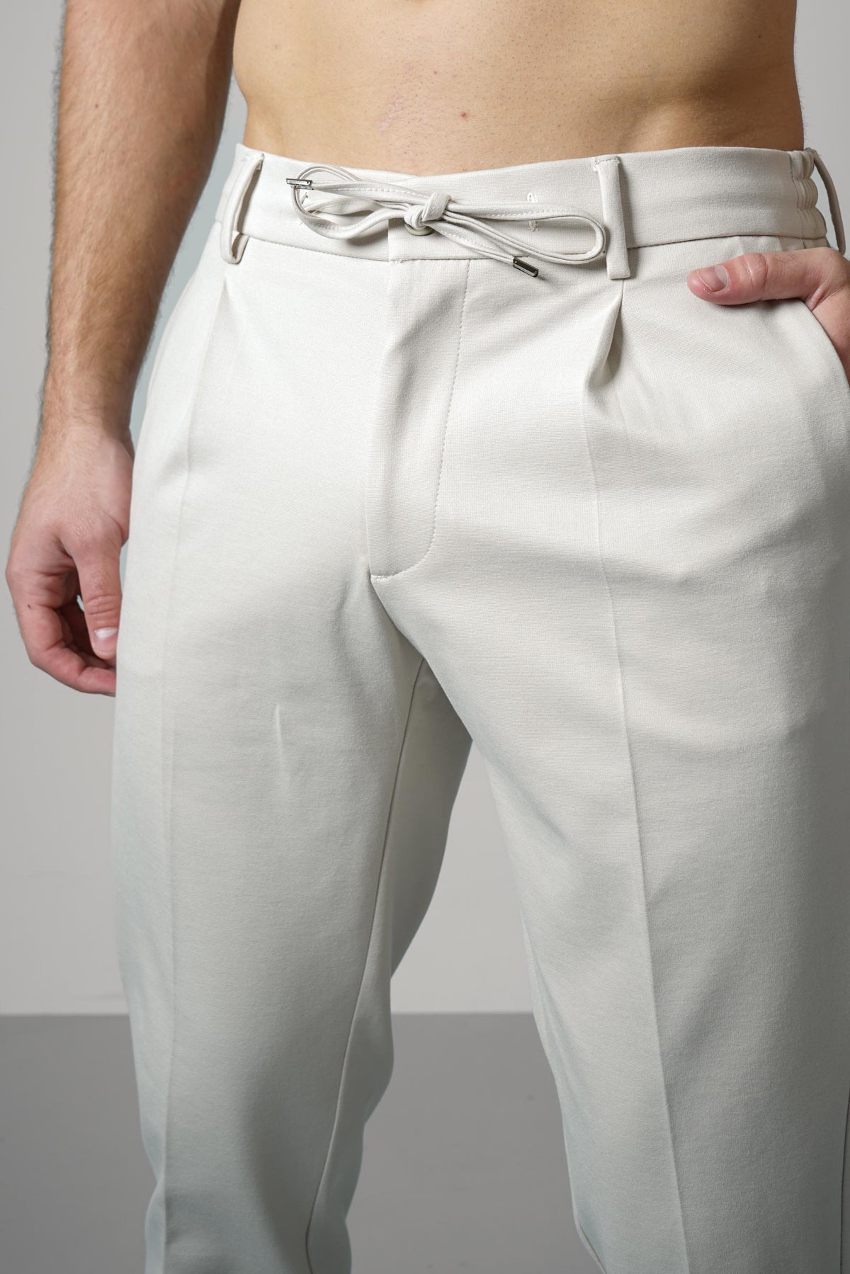 Berwich Spiaggia 1p Trousers – Chalk