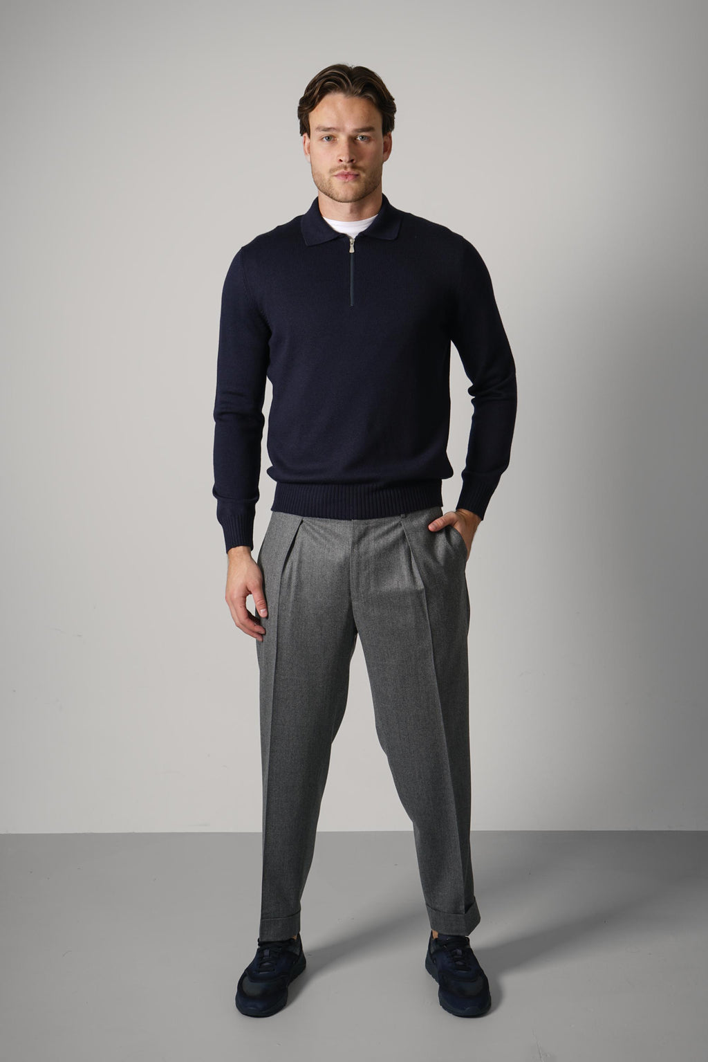 Gran Sasso tennis l/s - navy