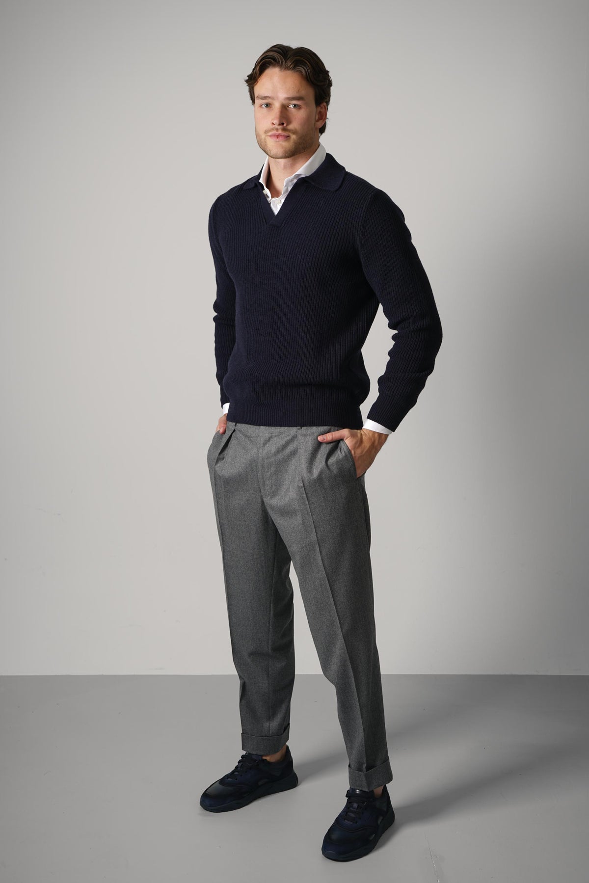 Gran Sasso Tennis L/S Skipper – Navy