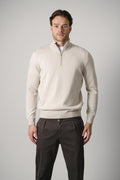 Gran Sasso Mock Zip – Beige