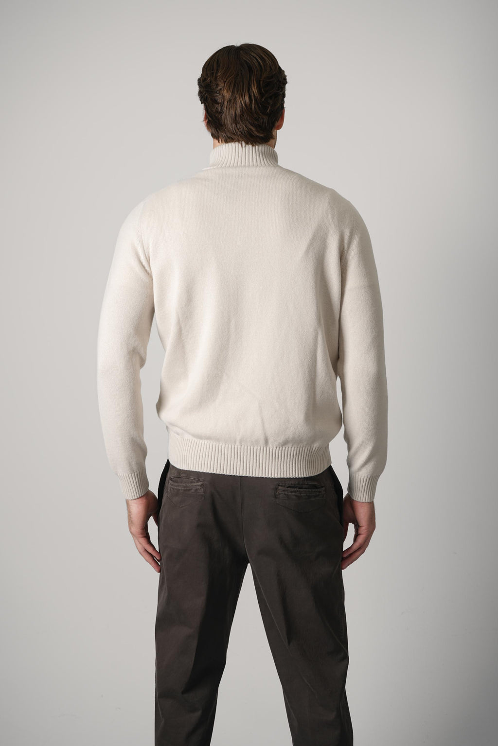 Gran Sasso Mock Zip – Beige