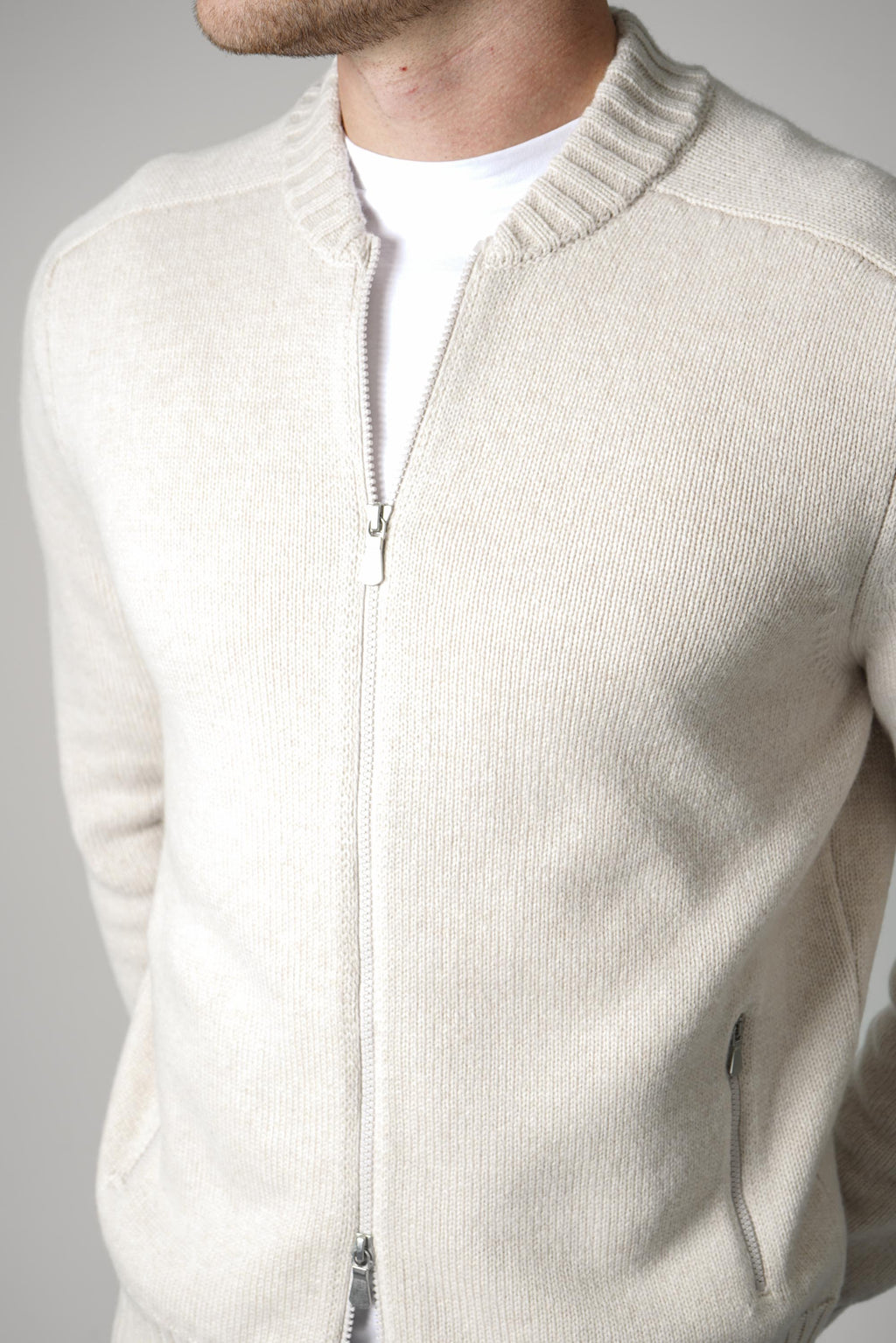 Gran Sasso Jacket Zip – Beige