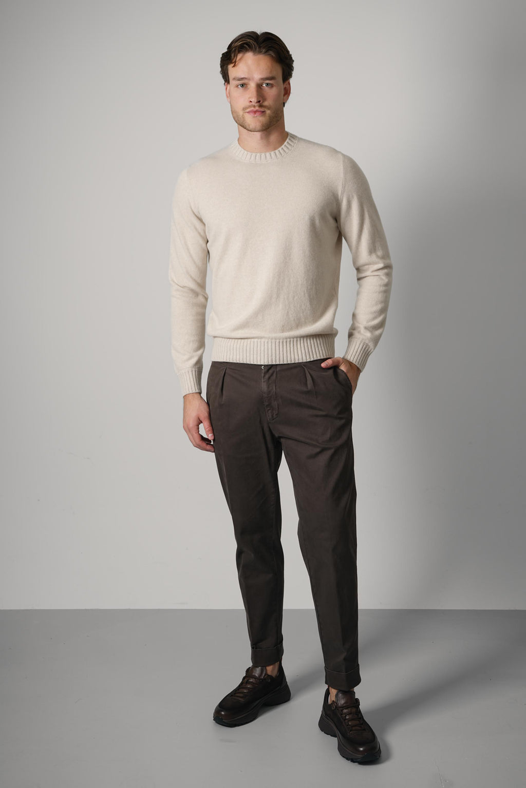 Gran Sasso Crew L/S – Beige
