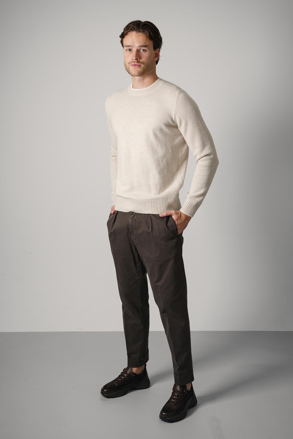 Gran Sasso Crew L/S – Beige
