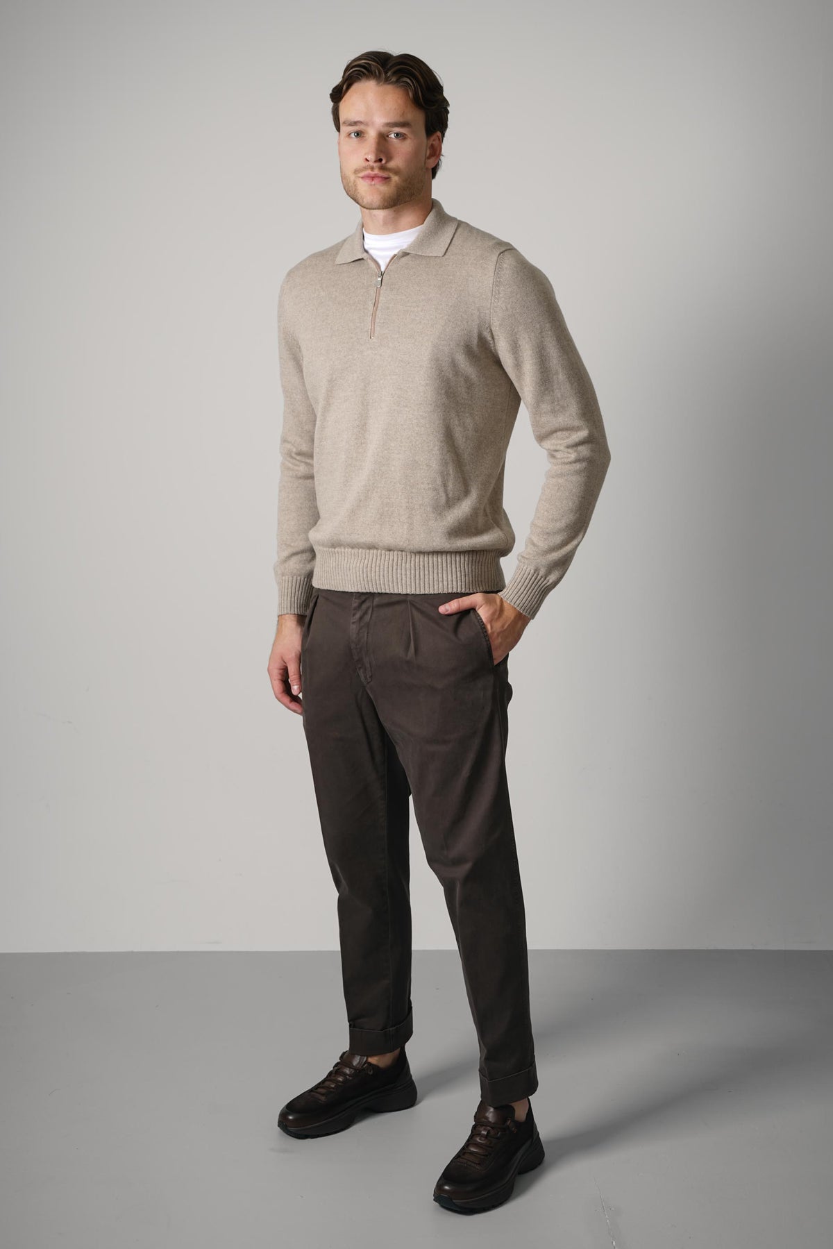 Gran Sasso Tennis L/S – Greige